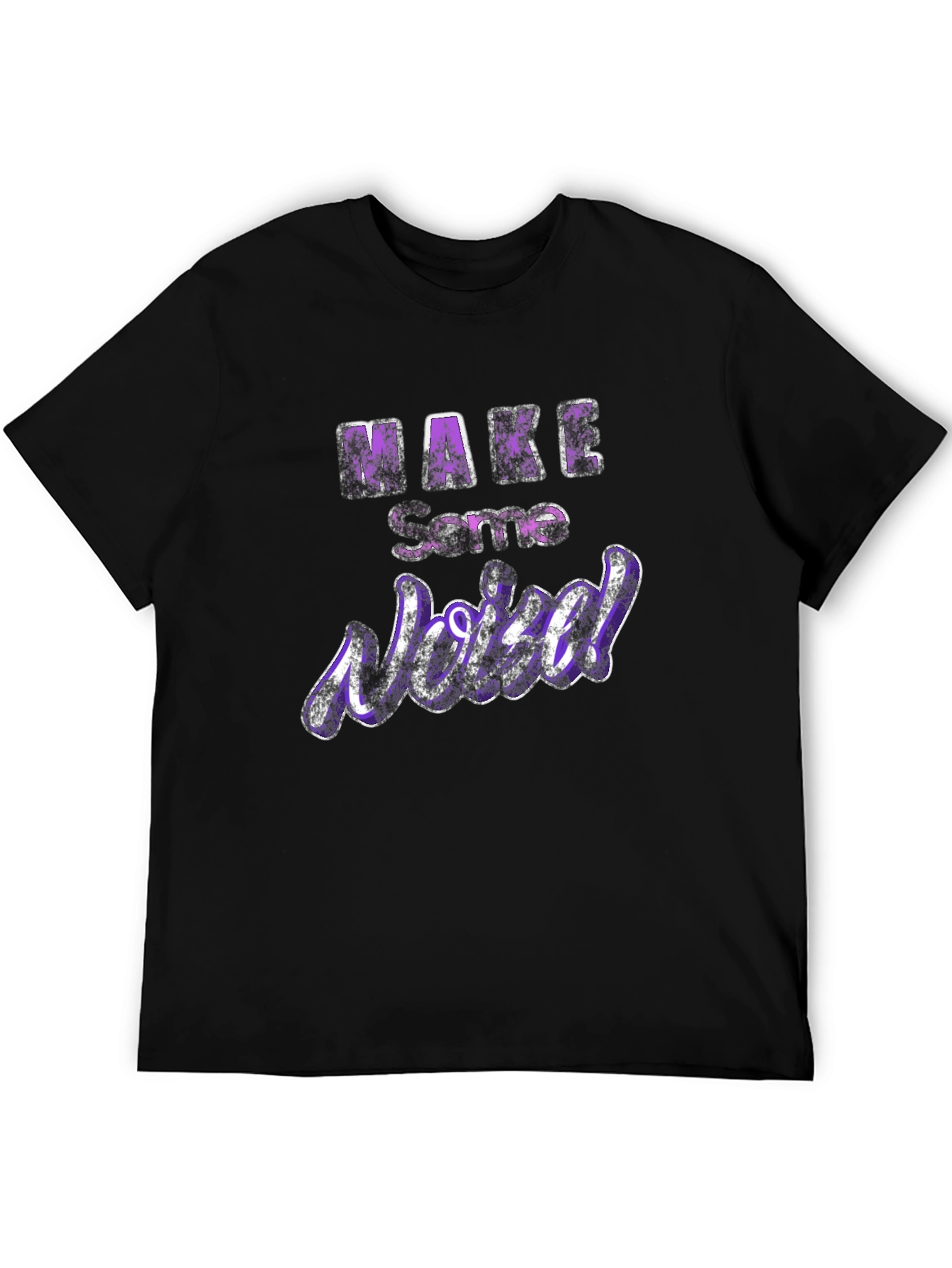 Make Some Noise Black Graphic Tee