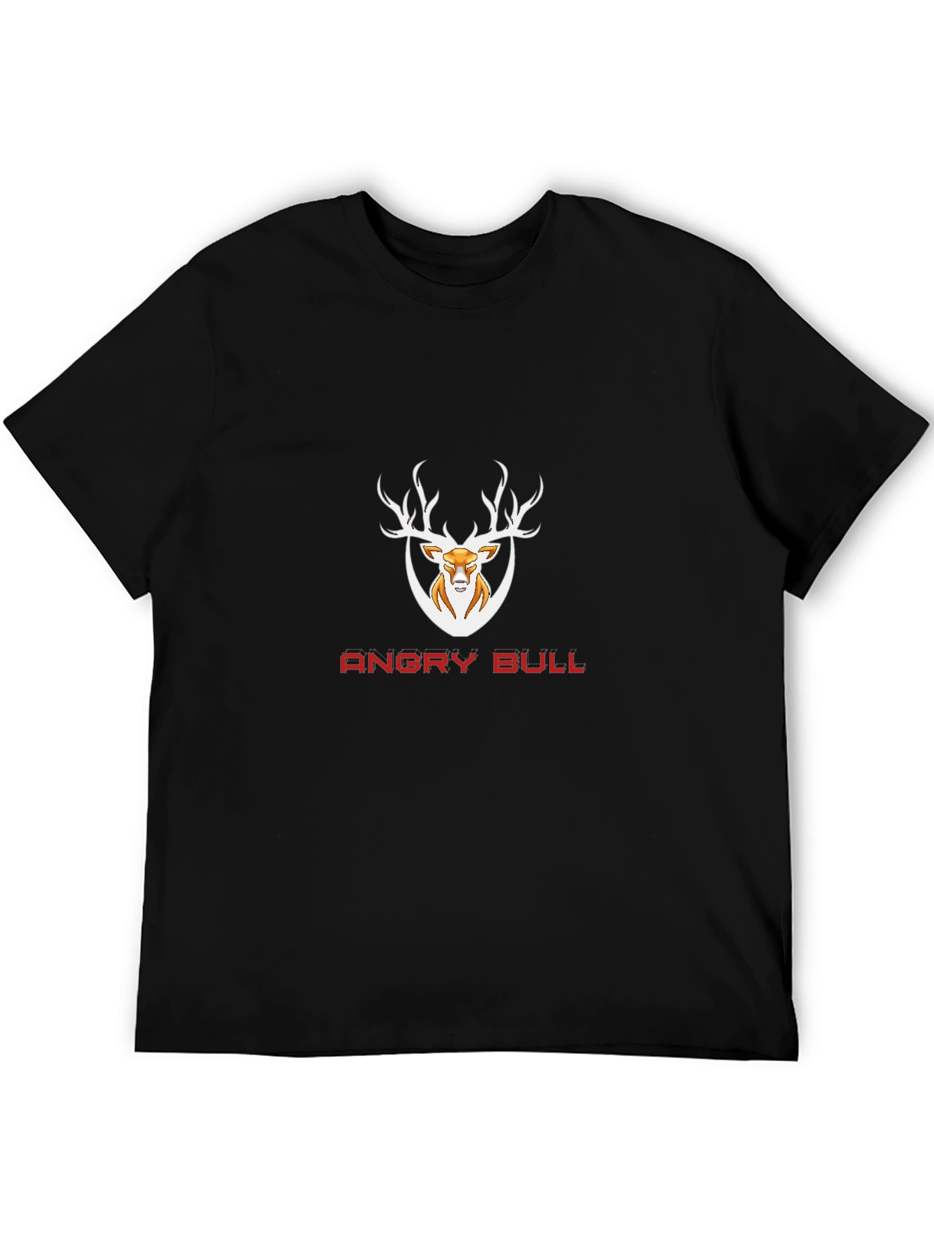 Angry Bull Graphic T-Shirt - Mens Black Tee