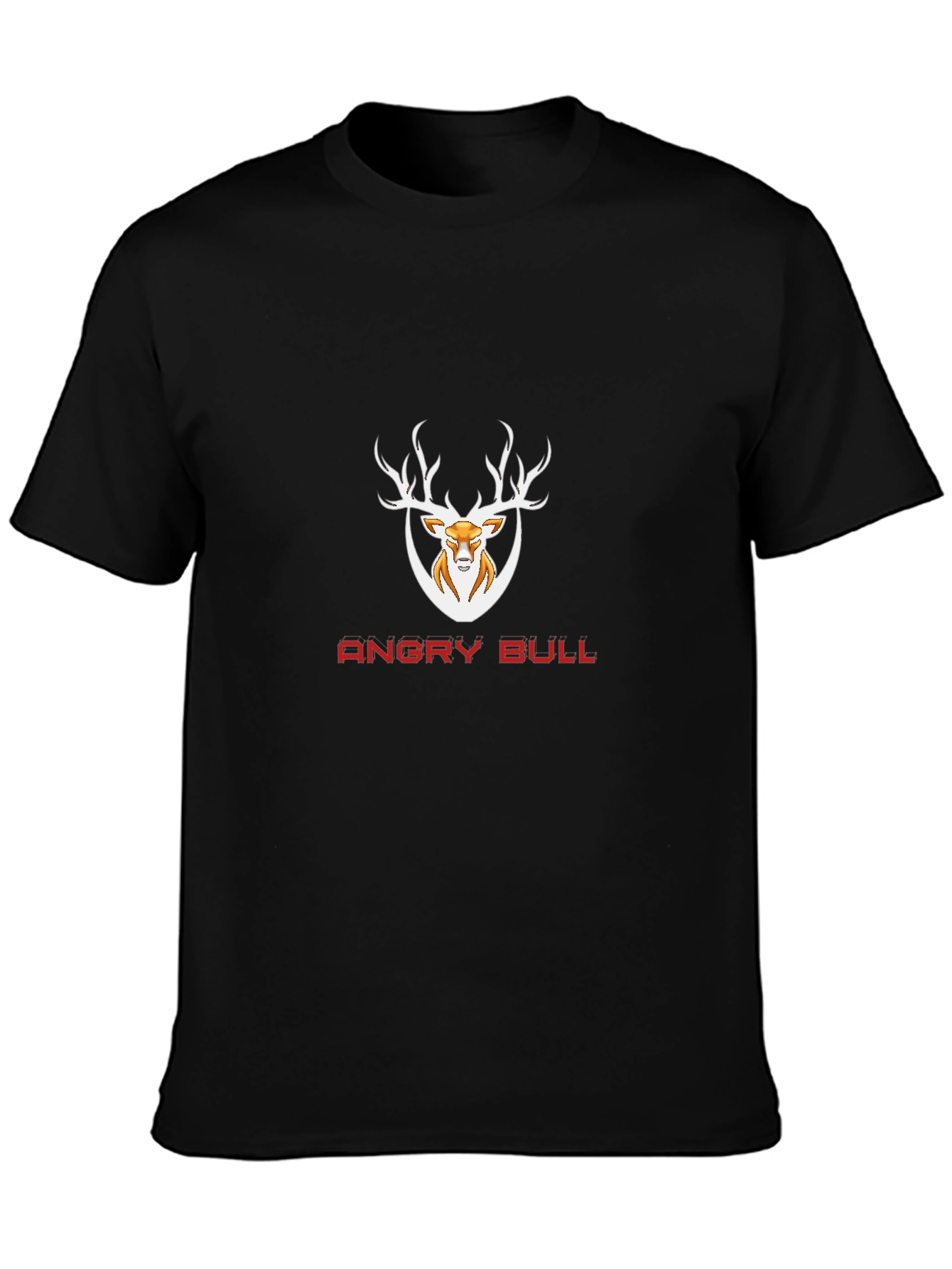 Angry Bull Graphic T-Shirt - Mens Black Tee