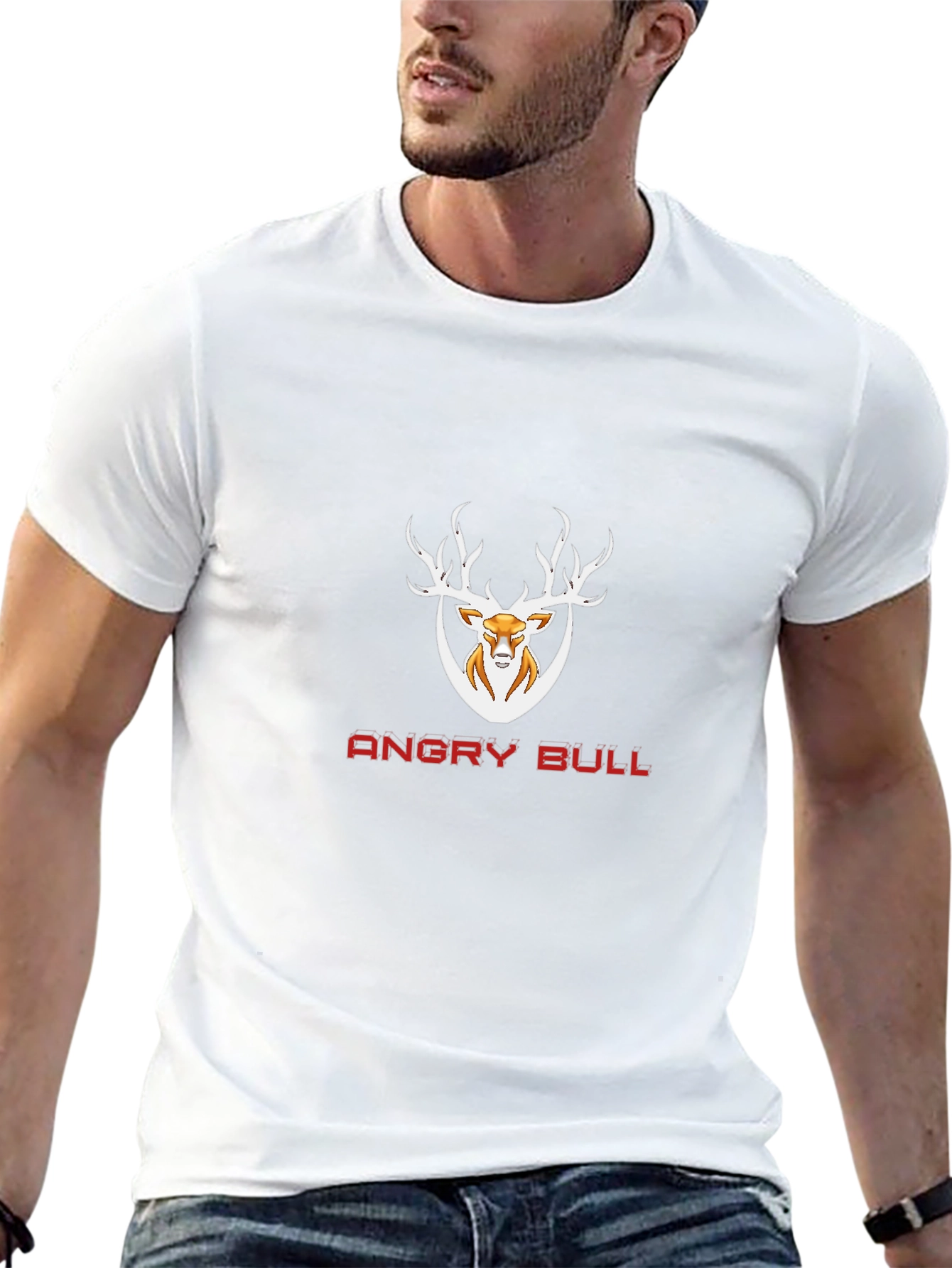 Angry Bull Graphic T-Shirt - Mens Black Tee