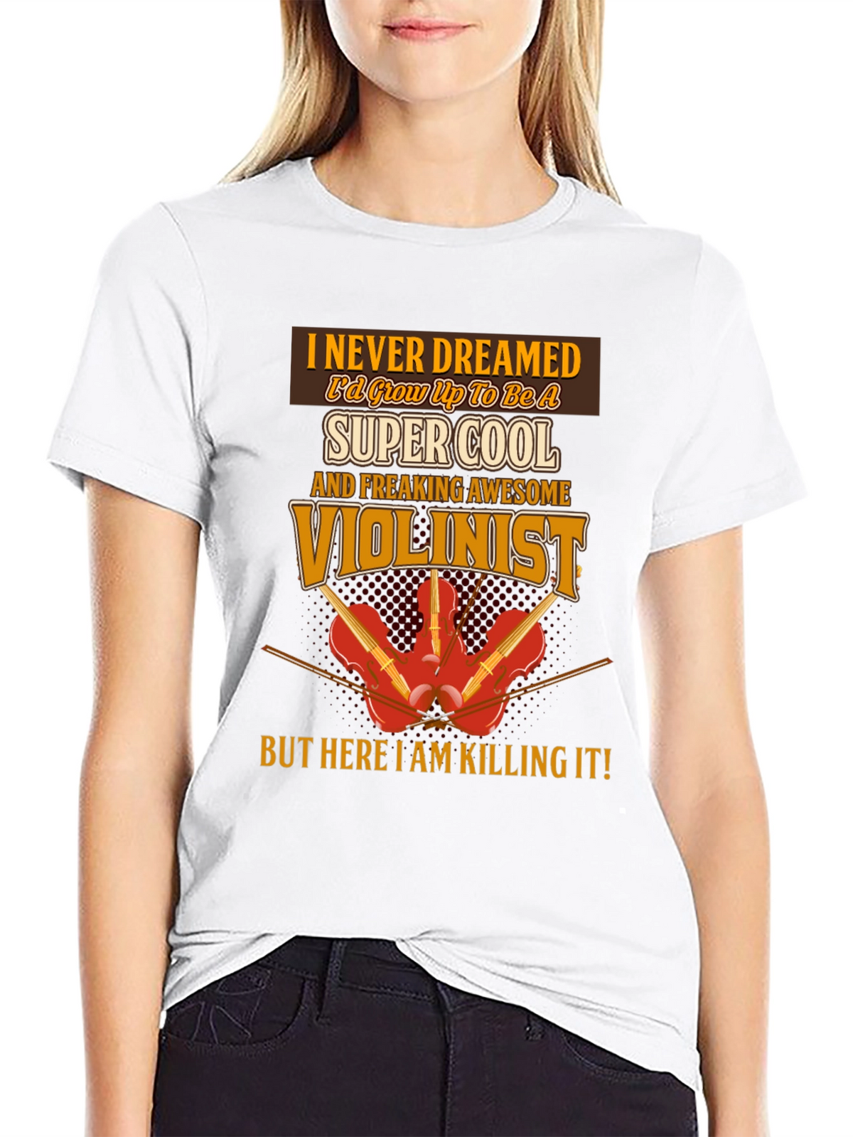 Cool Violinist T-Shirt: Musician Novelty Tee