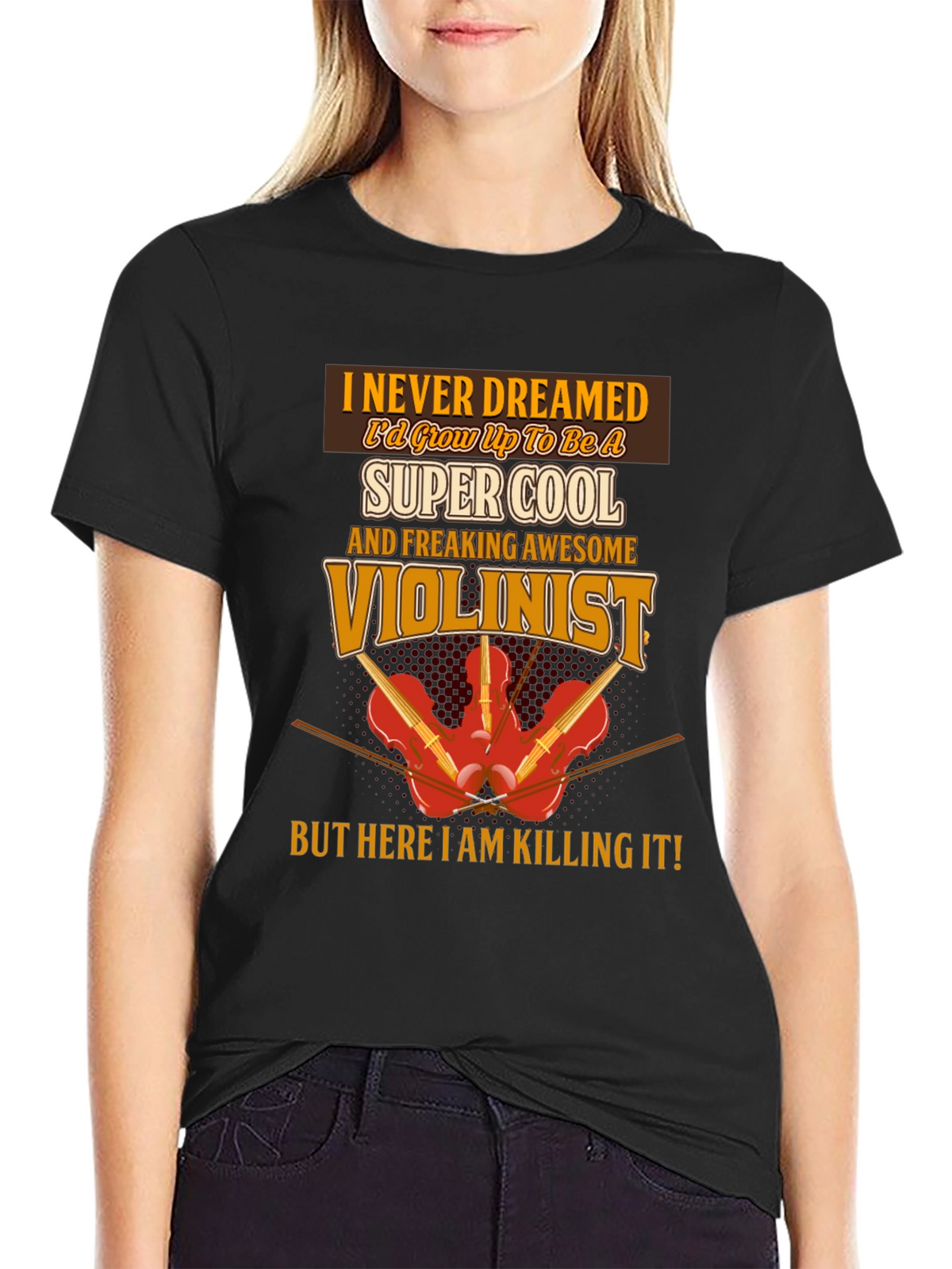 Cool Violinist T-Shirt: Musician Novelty Tee