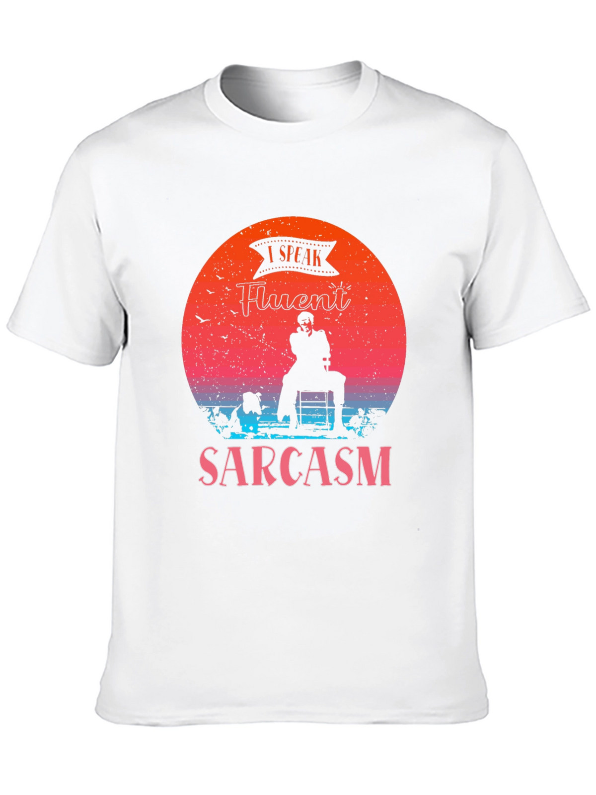 Fluent Sarcasm Graphic Tee - Black Humor T-Shirt