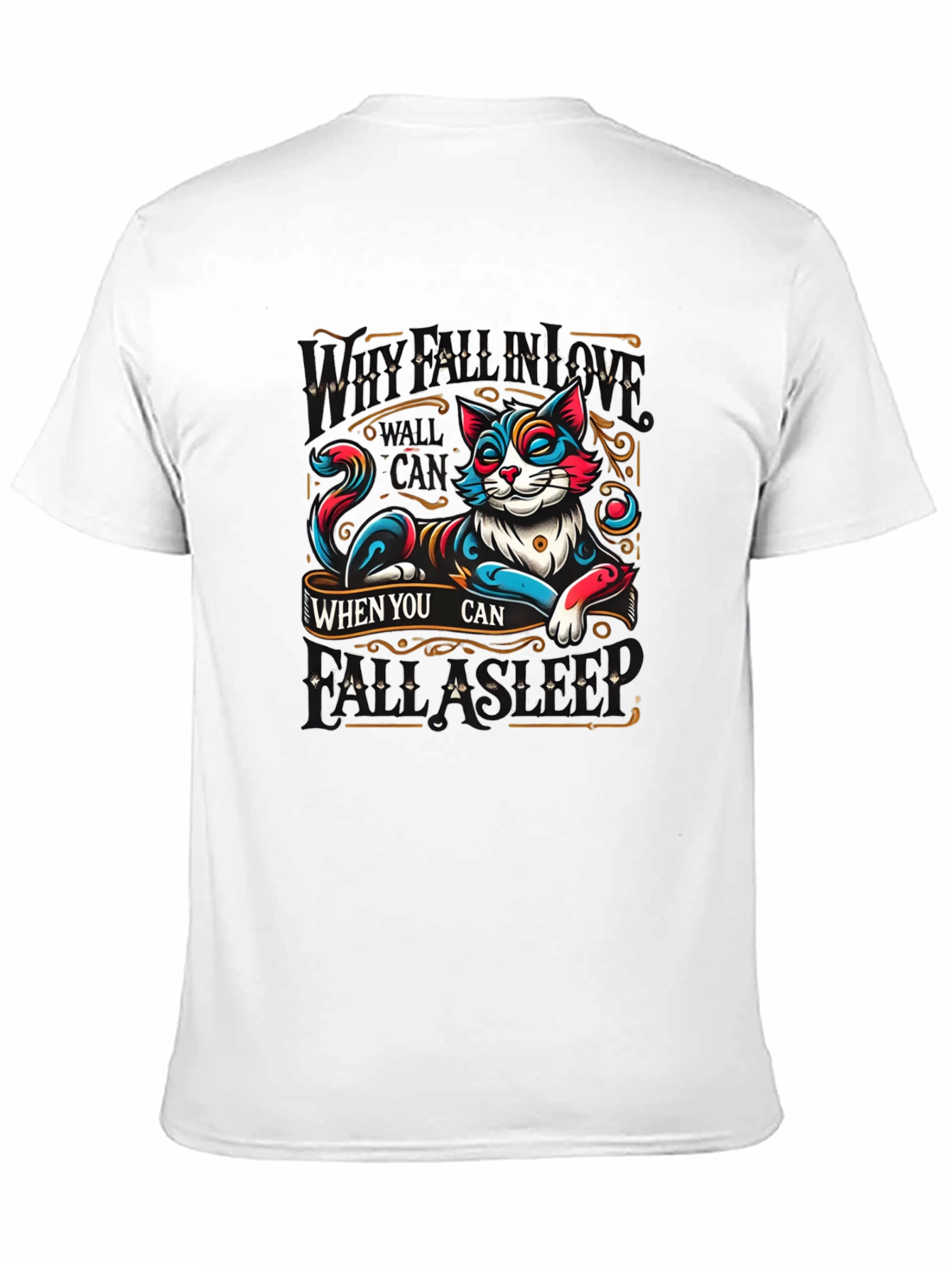 Chill Cat Graphic T-Shirt - Relax When You Can