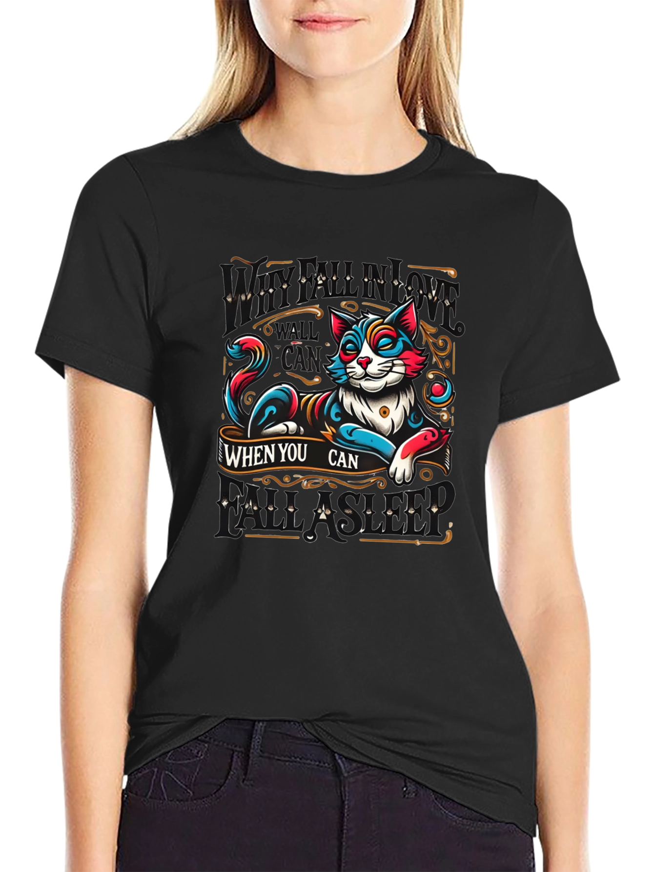 Chill Cat Graphic T-Shirt - Relax When You Can