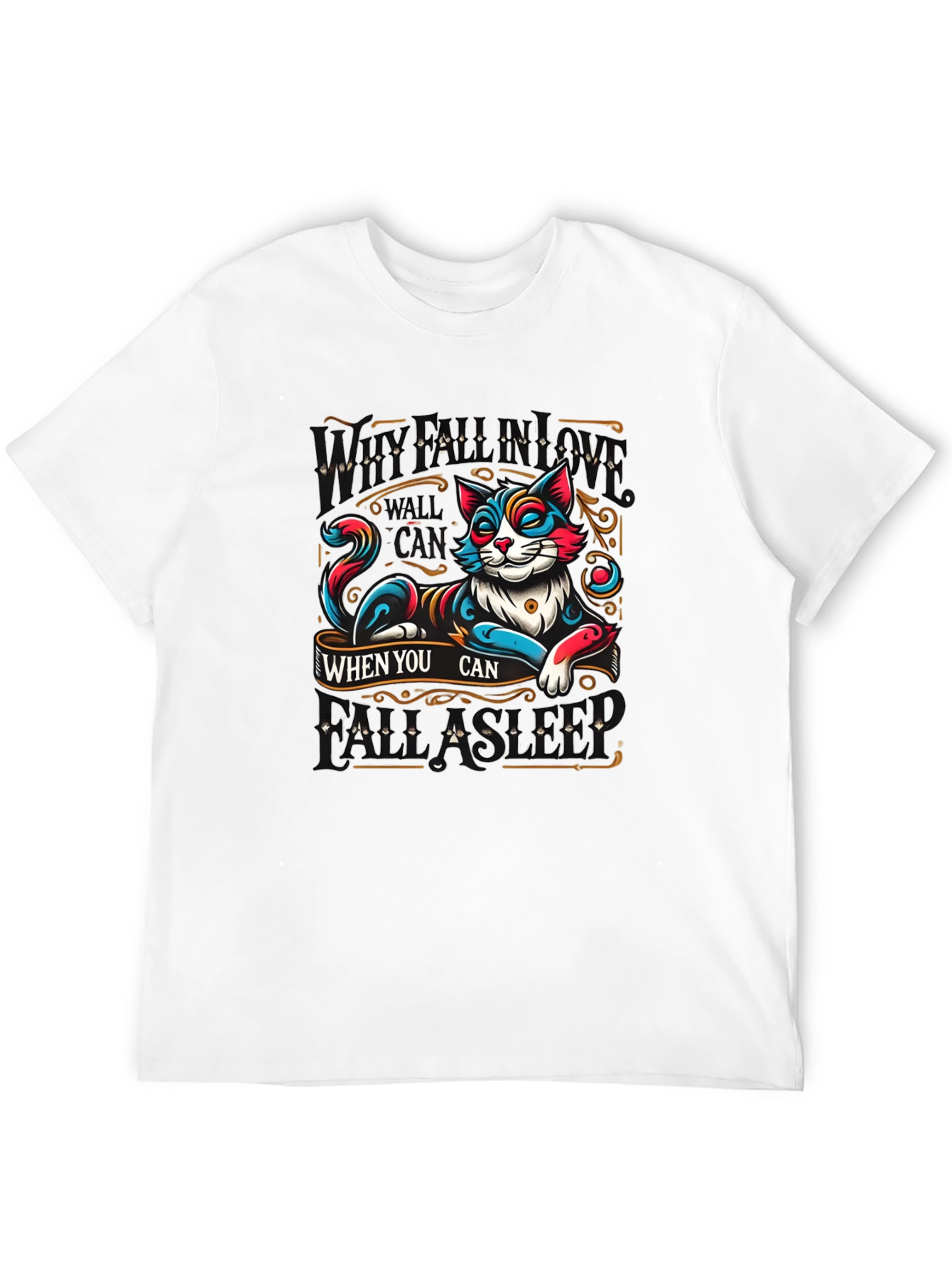 Chill Cat Graphic T-Shirt - Relax When You Can