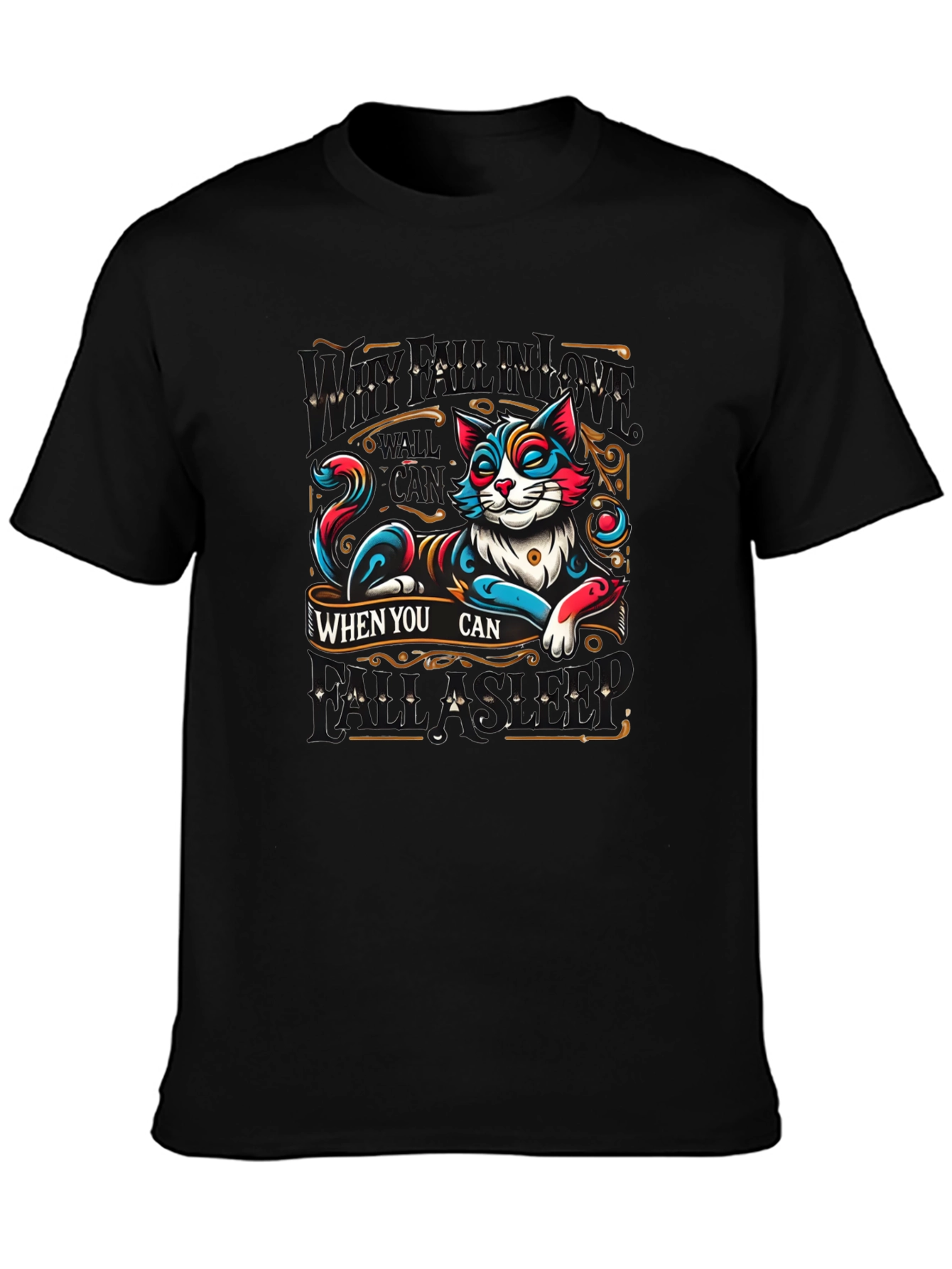 Chill Cat Graphic T-Shirt - Relax When You Can