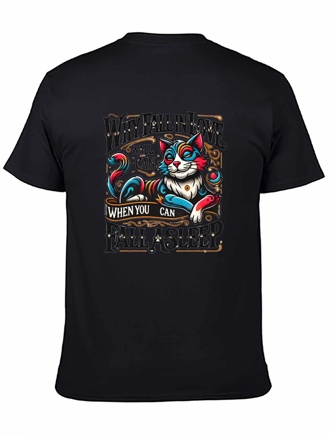 Chill Cat Graphic T-Shirt - Relax When You Can