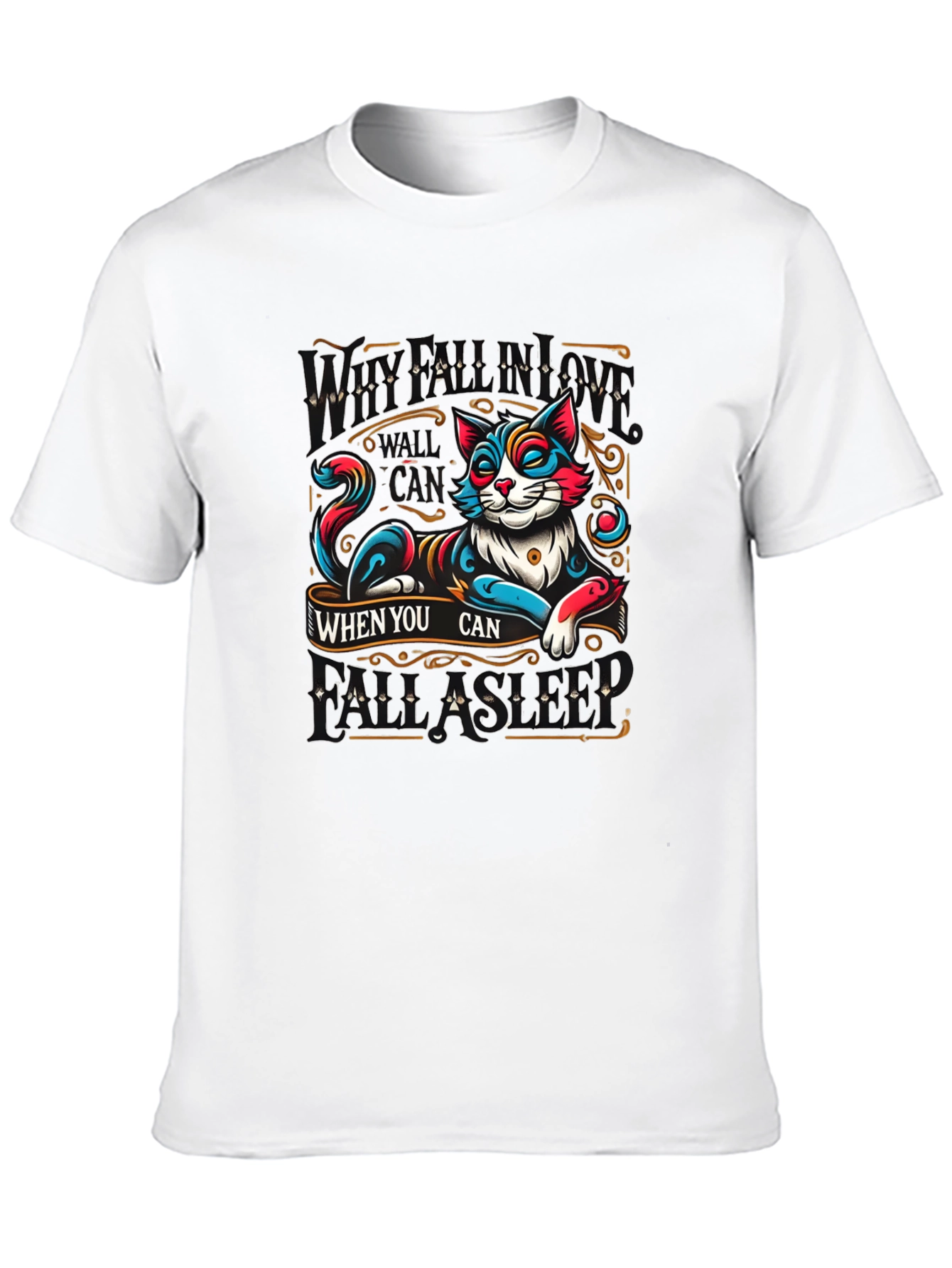Chill Cat Graphic T-Shirt - Relax When You Can