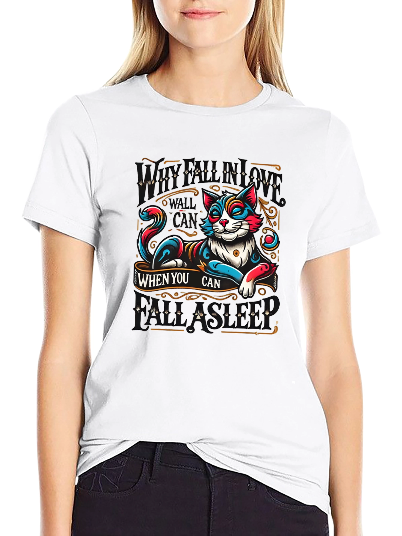 Chill Cat Graphic T-Shirt - Relax When You Can