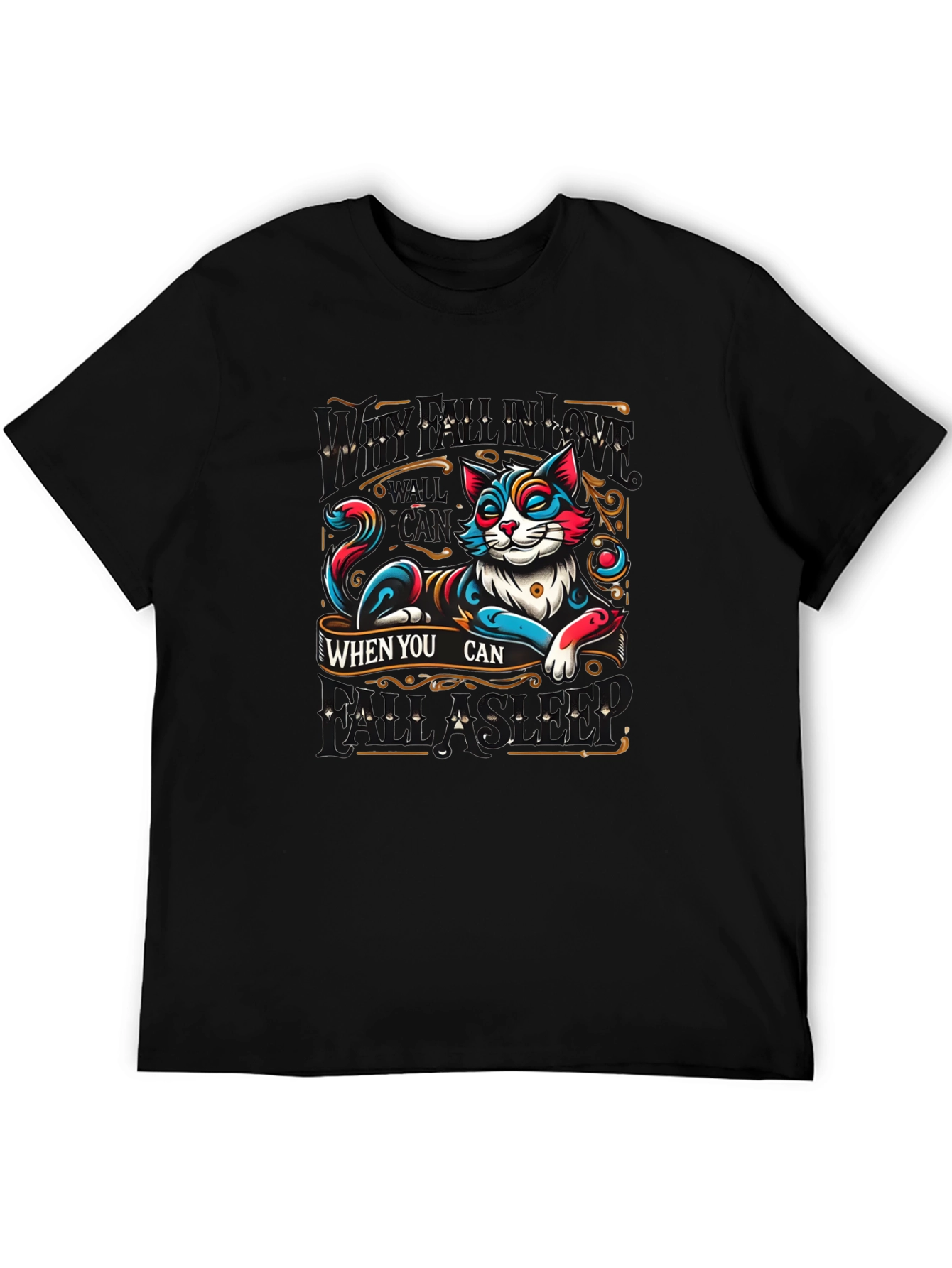 Chill Cat Graphic T-Shirt - Relax When You Can