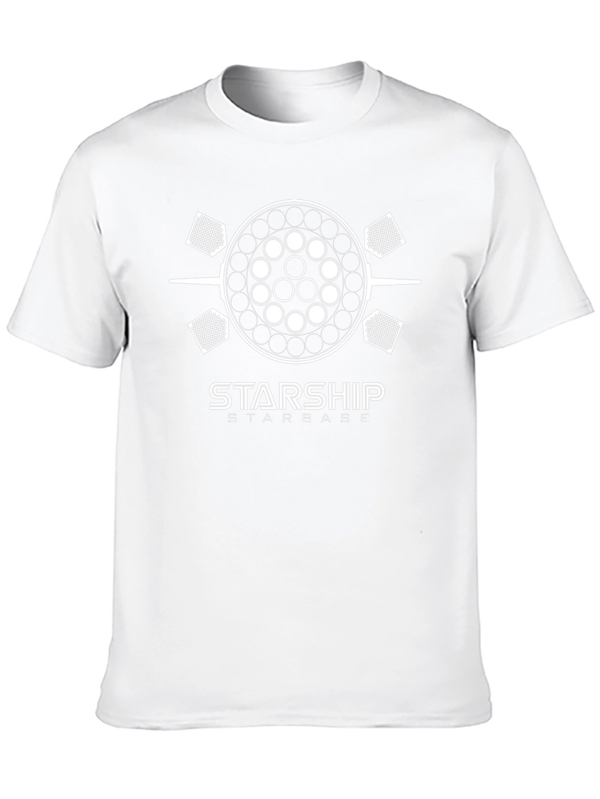 Starship Starbase Black T-Shirt - Space Exploration Tee