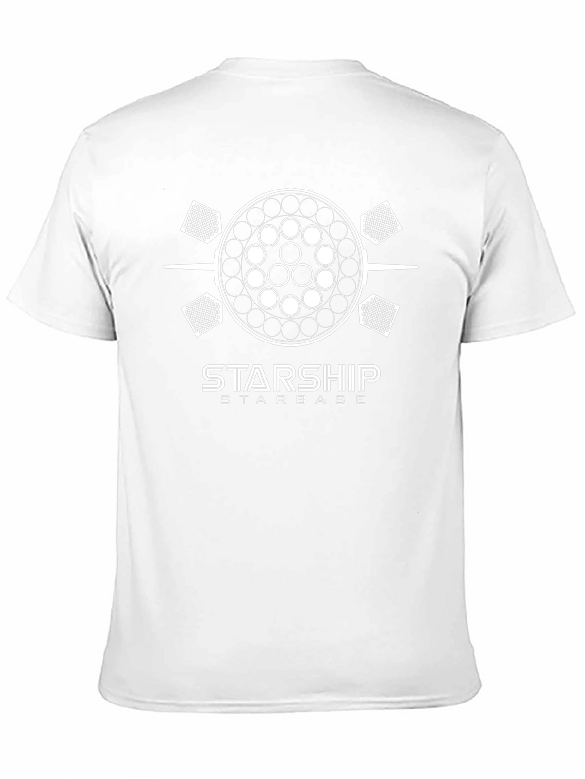 Starship Starbase Black T-Shirt - Space Exploration Tee