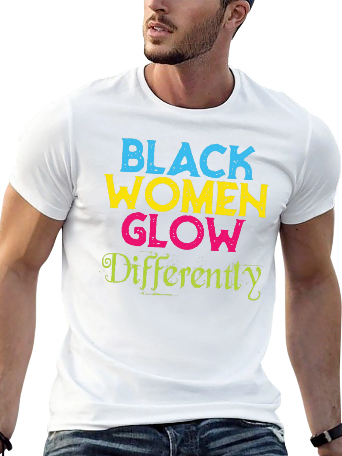 Black Women Glow Differently Graphic Tee