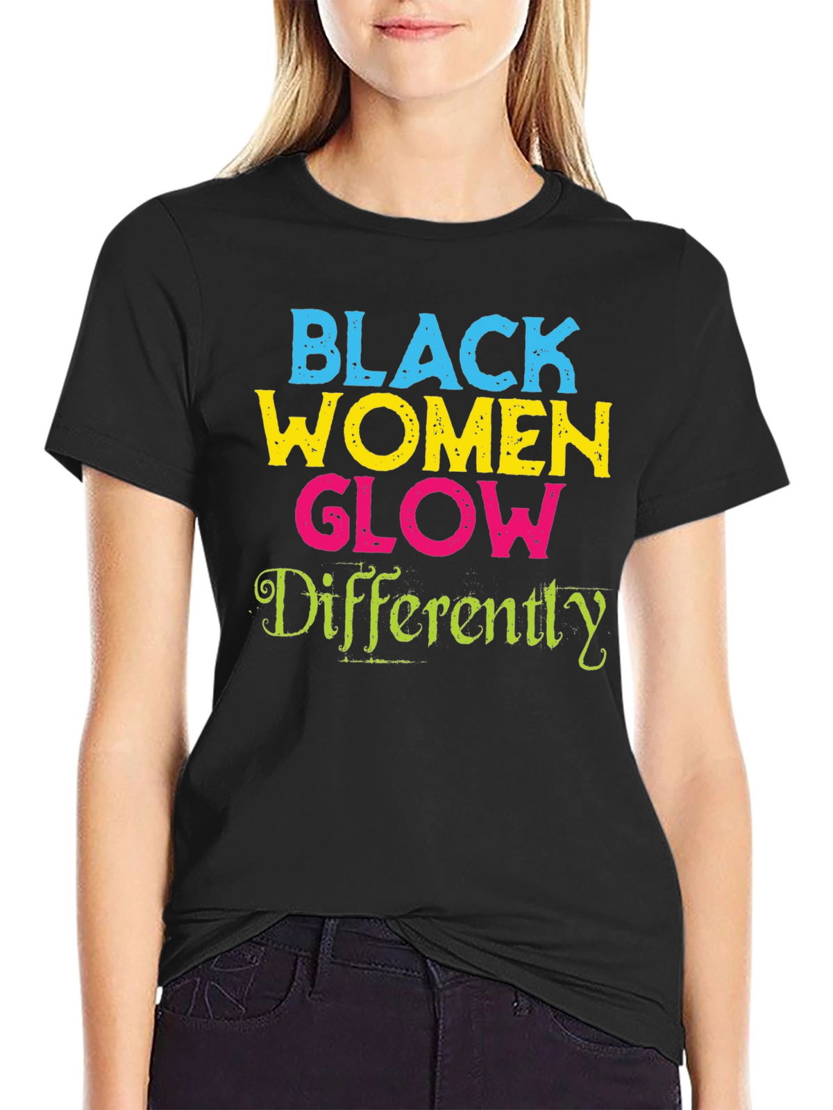 Black Women Glow Differently Graphic Tee