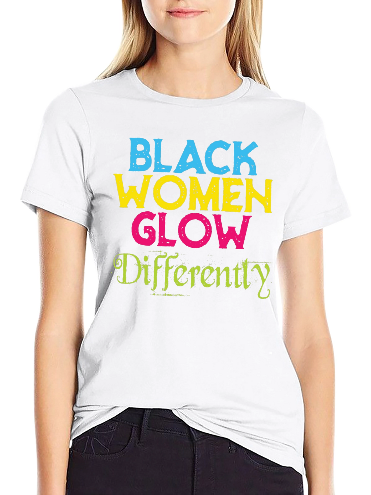 Black Women Glow Differently Graphic Tee