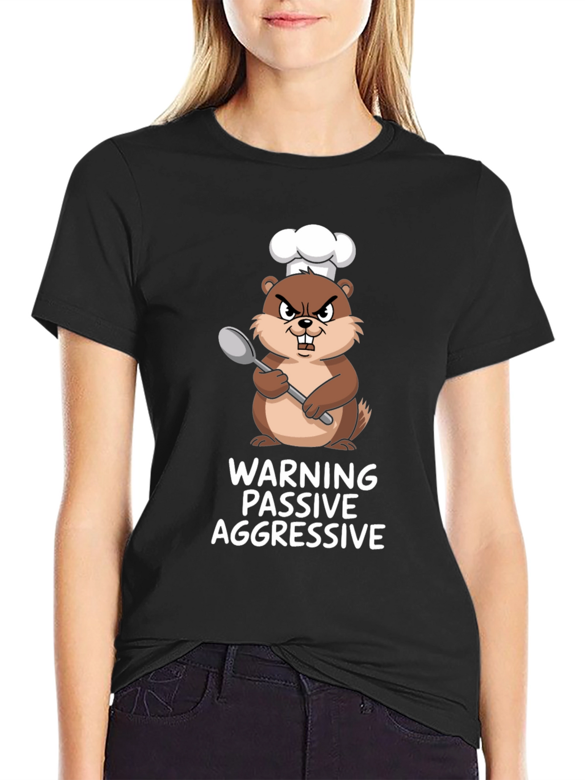 Passive Aggressive Chef Beaver Graphic Tee