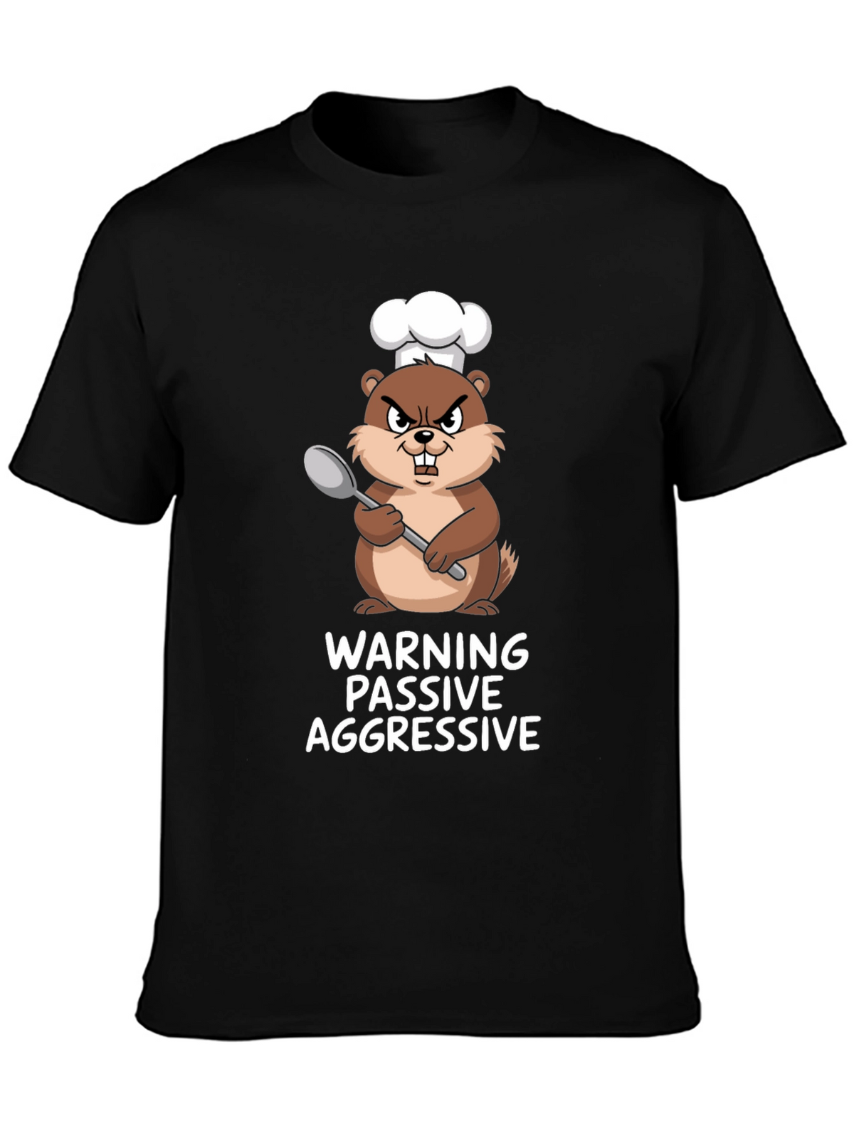 Passive Aggressive Chef Beaver Graphic Tee