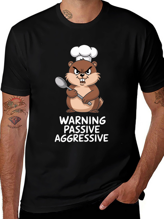 Passive Aggressive Chef Beaver Graphic Tee