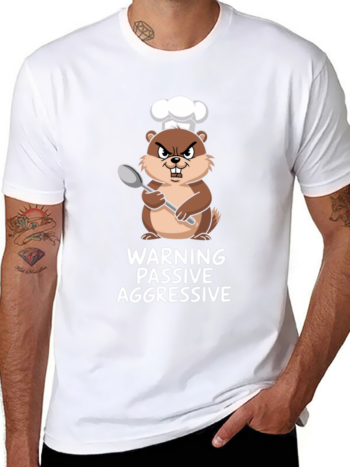 Passive Aggressive Chef Beaver Graphic Tee