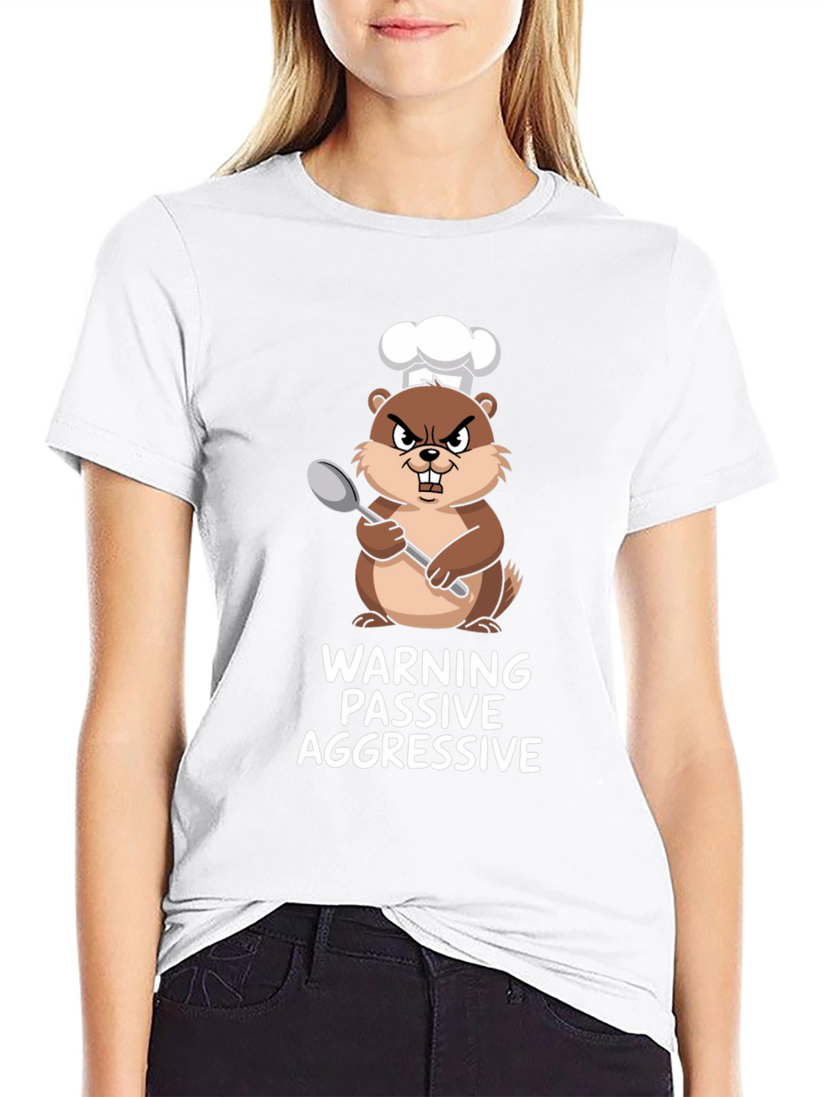 Passive Aggressive Chef Beaver Graphic Tee