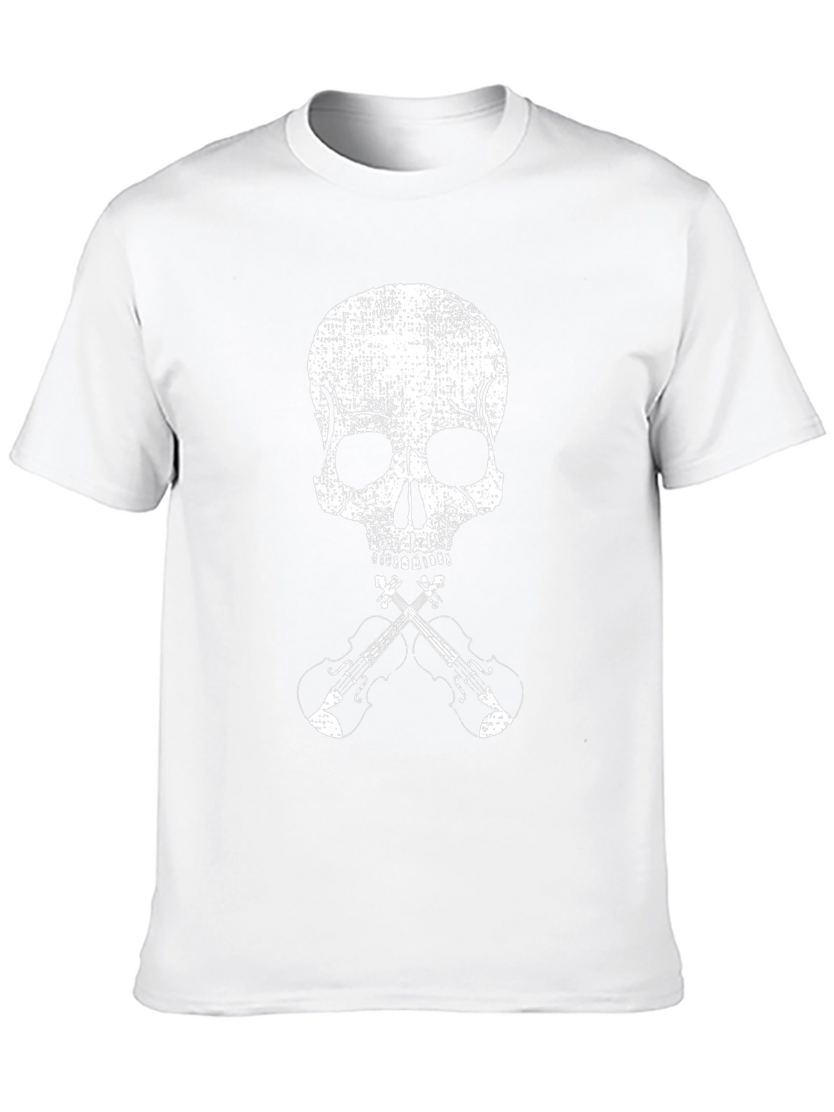 Skull & Crossed Violins Graphic Tee