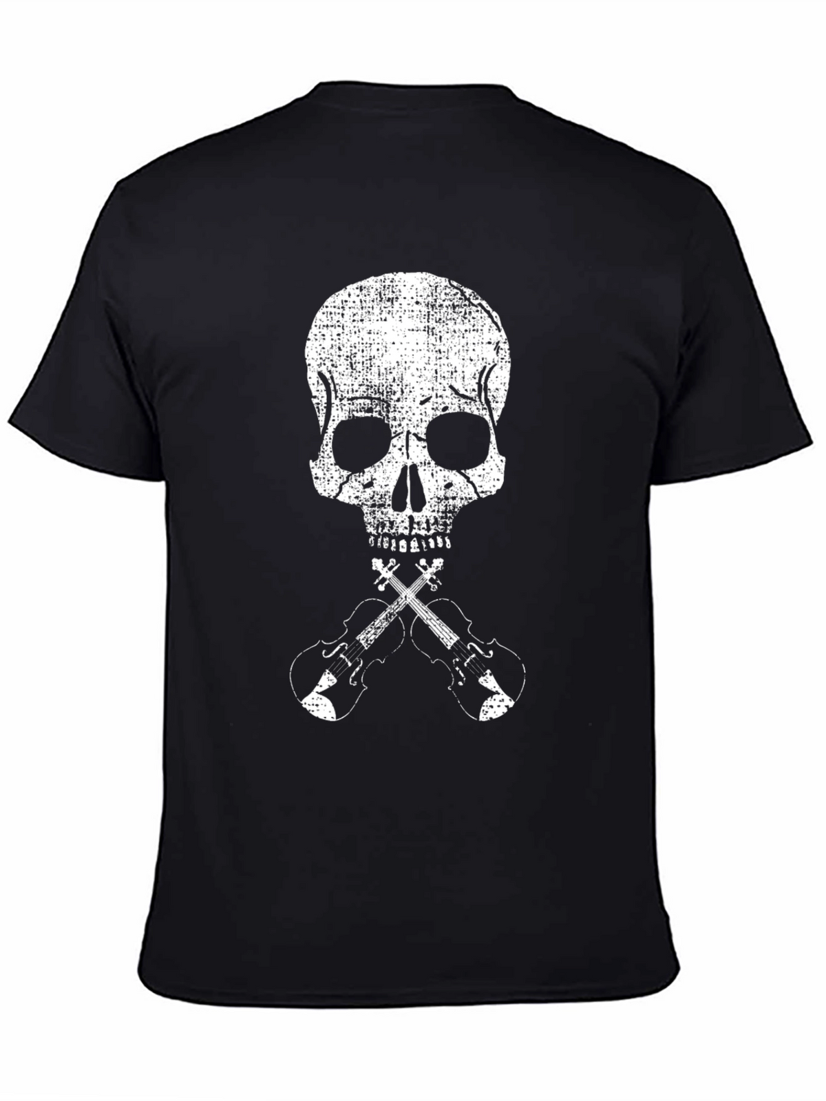Skull & Crossed Violins Graphic Tee