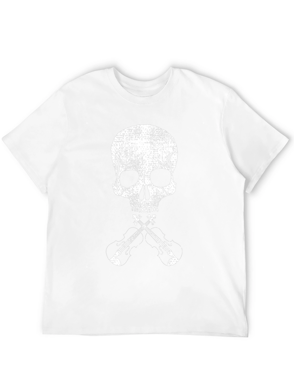 Skull & Crossed Violins Graphic Tee