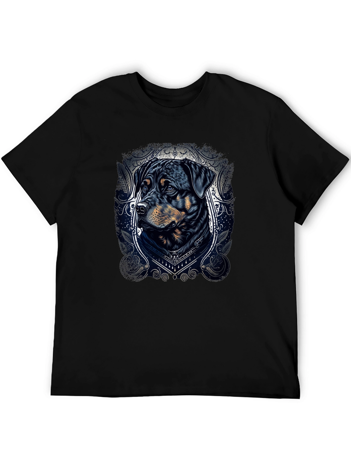 Rottweiler Dog Graphic Tee - Stylish Black T-Shirt