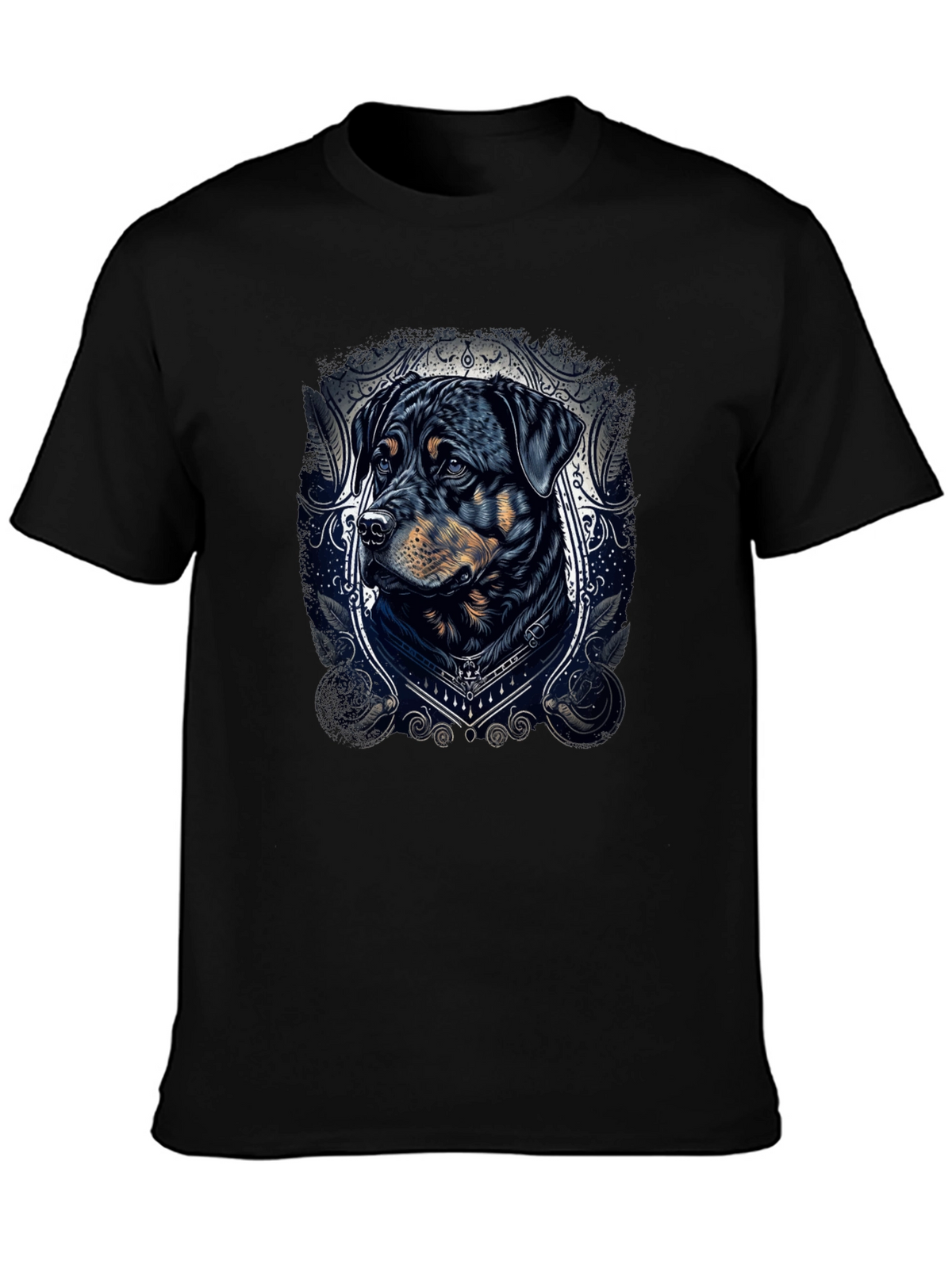 Rottweiler Dog Graphic Tee - Stylish Black T-Shirt