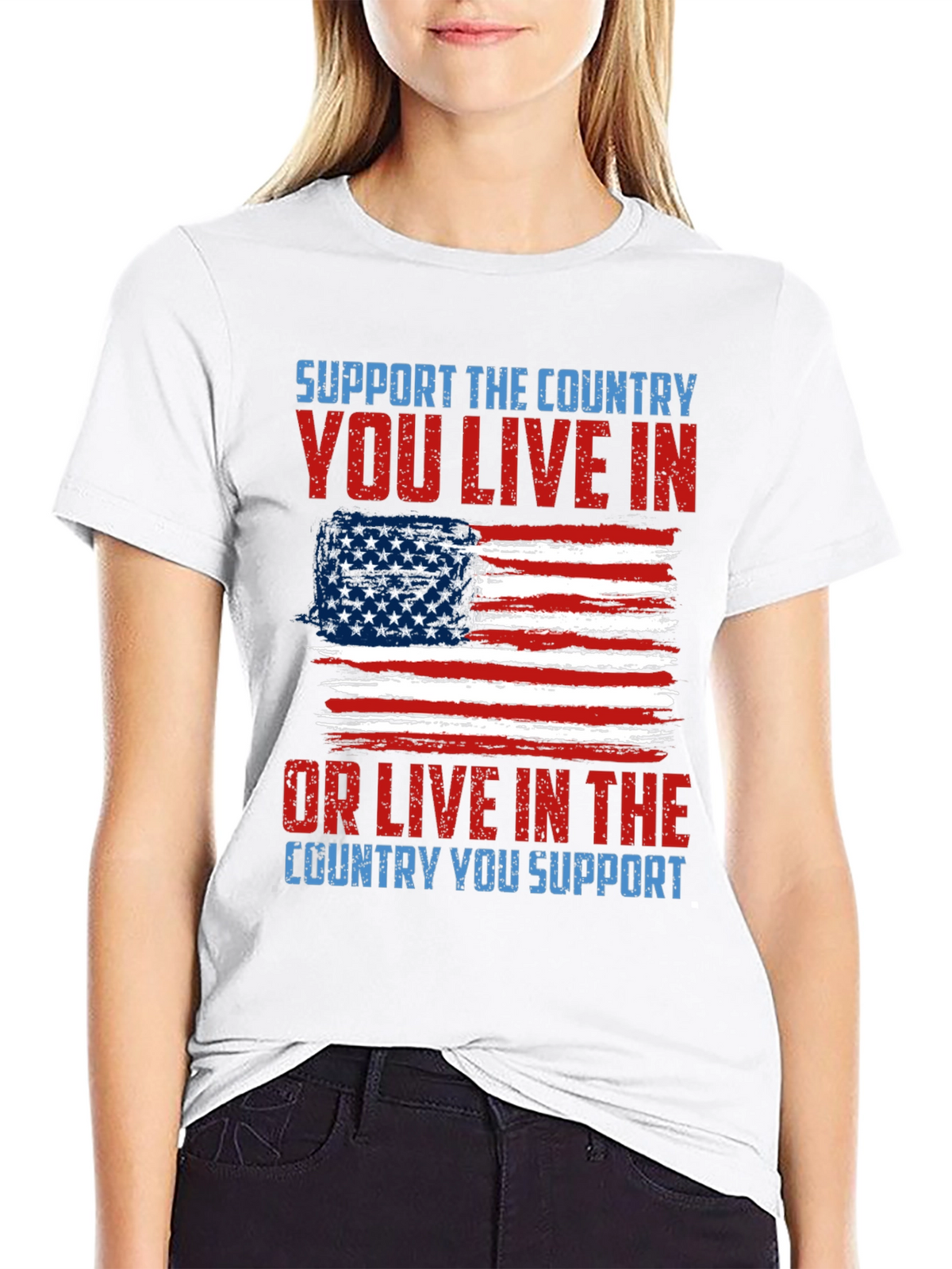 Patriotic T-Shirt - Support Your Country Tee