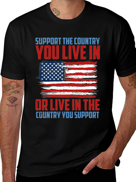 Patriotic T-Shirt - Support Your Country Tee