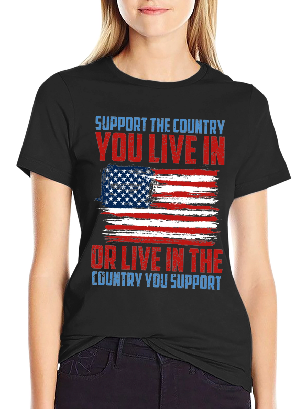 Patriotic T-Shirt - Support Your Country Tee