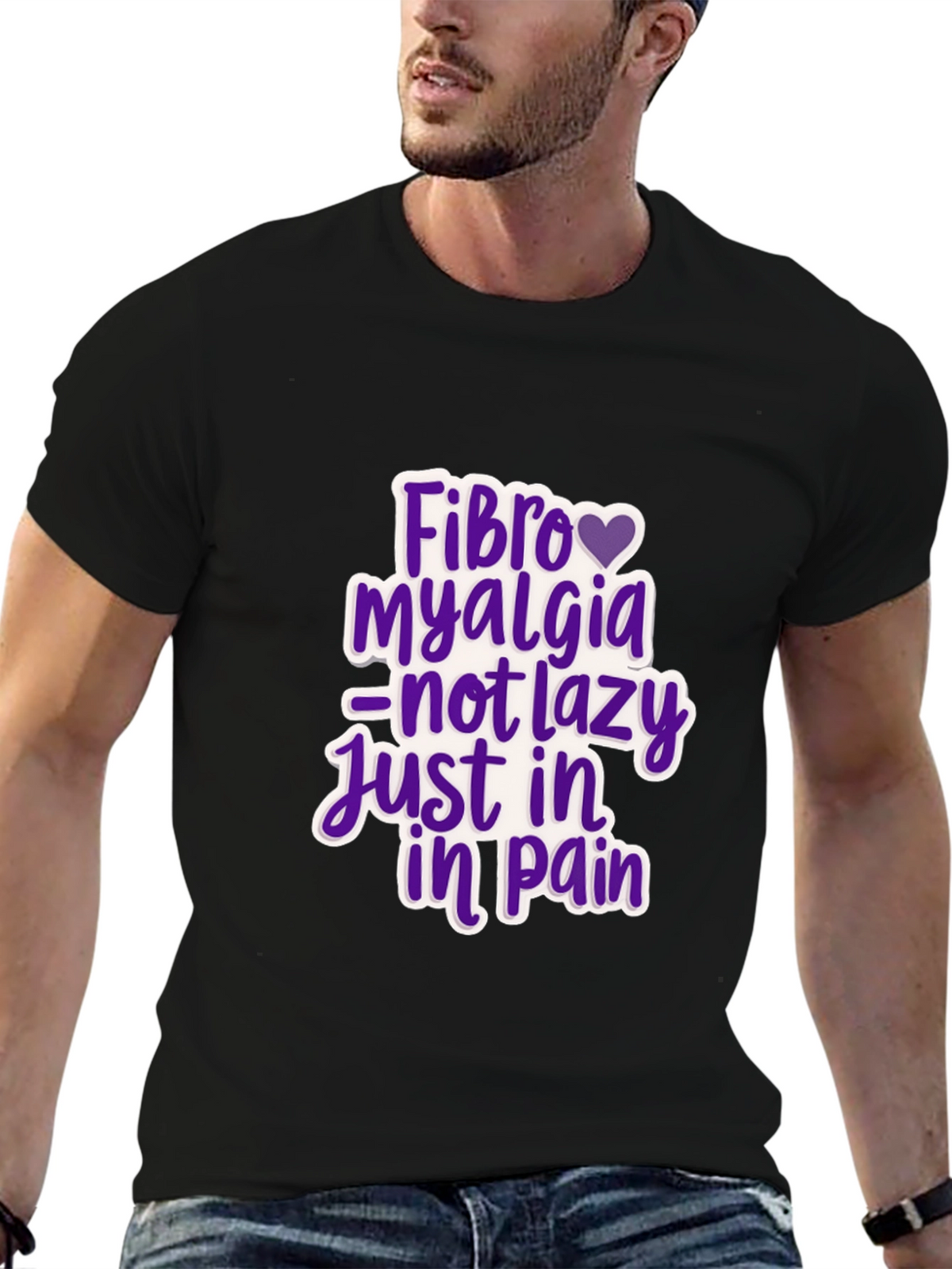 Fibromyalgia Awareness T-Shirt - Not Lazy Just In Pain