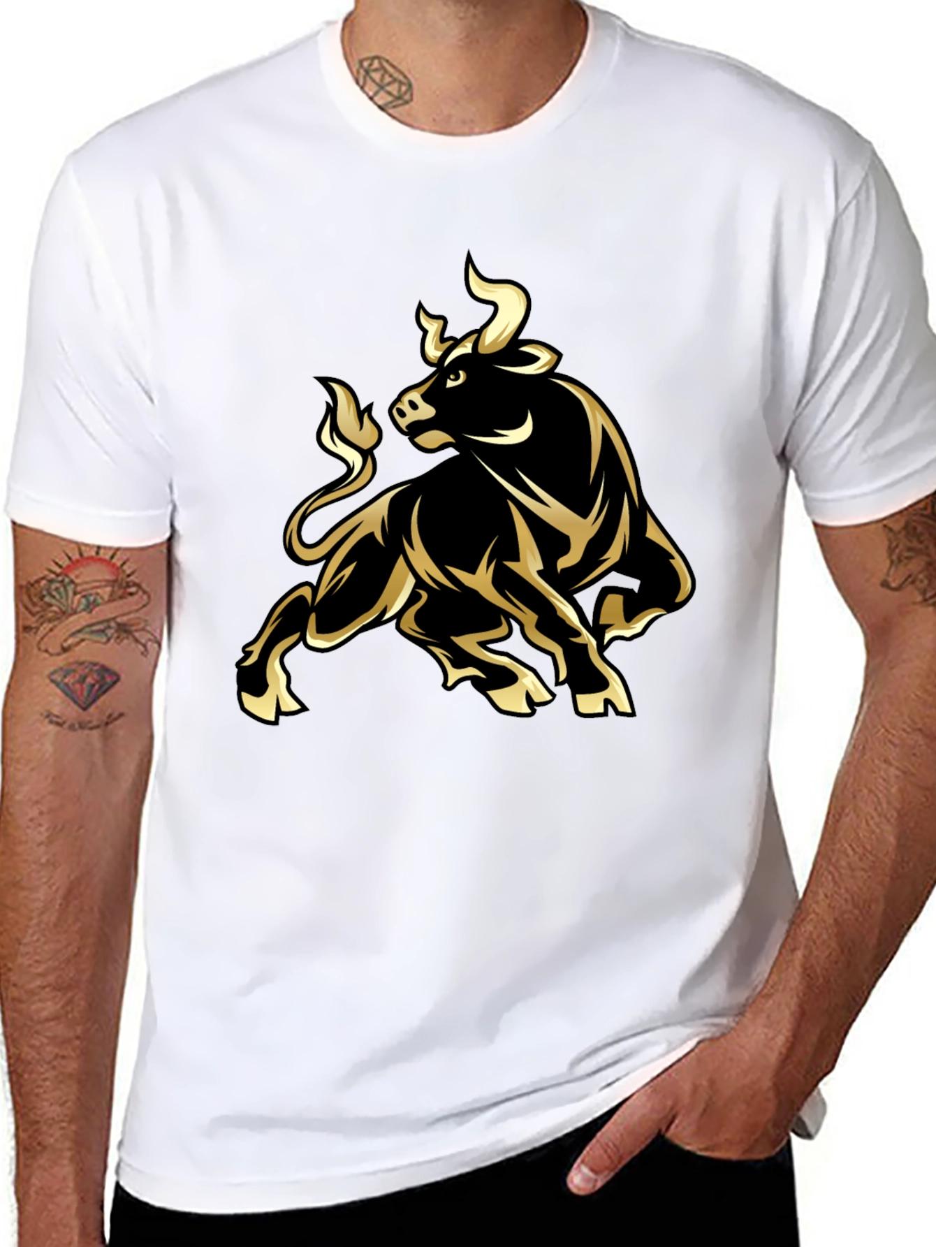 Black Bull Graphic Tee - Bold Style