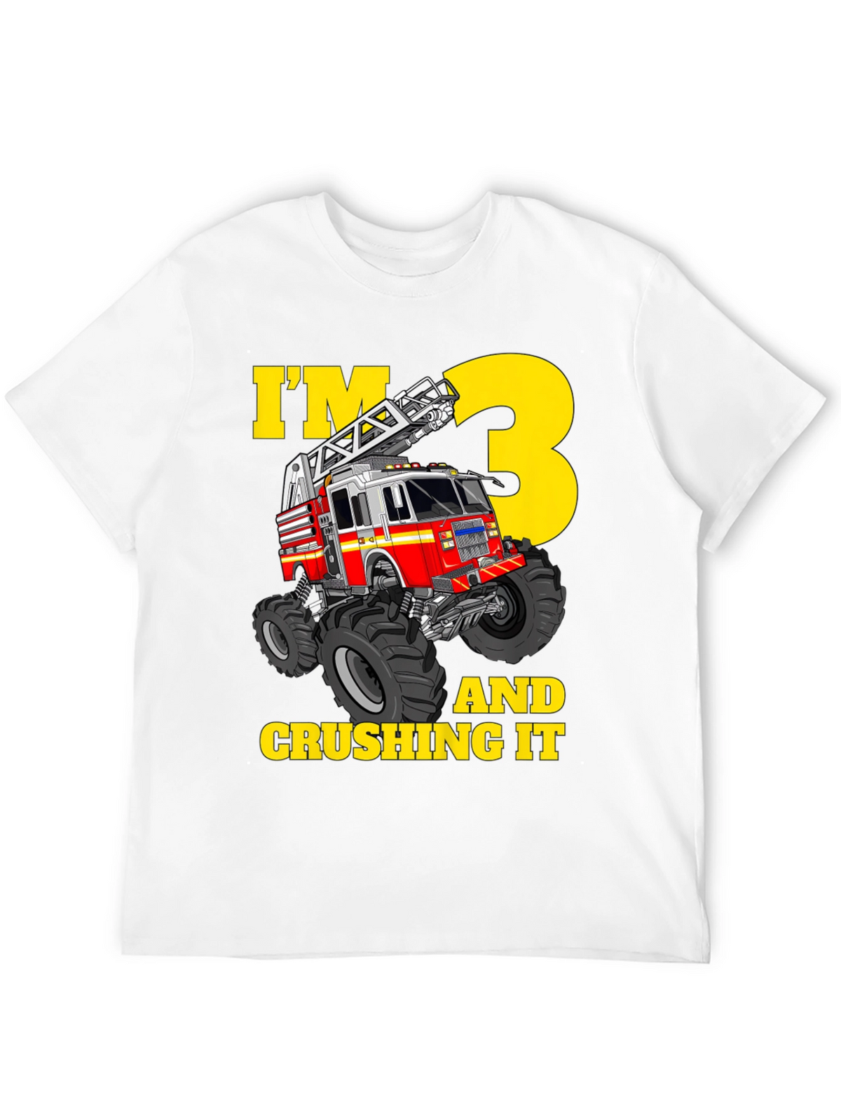 Fire Truck 3rd Birthday T-Shirt