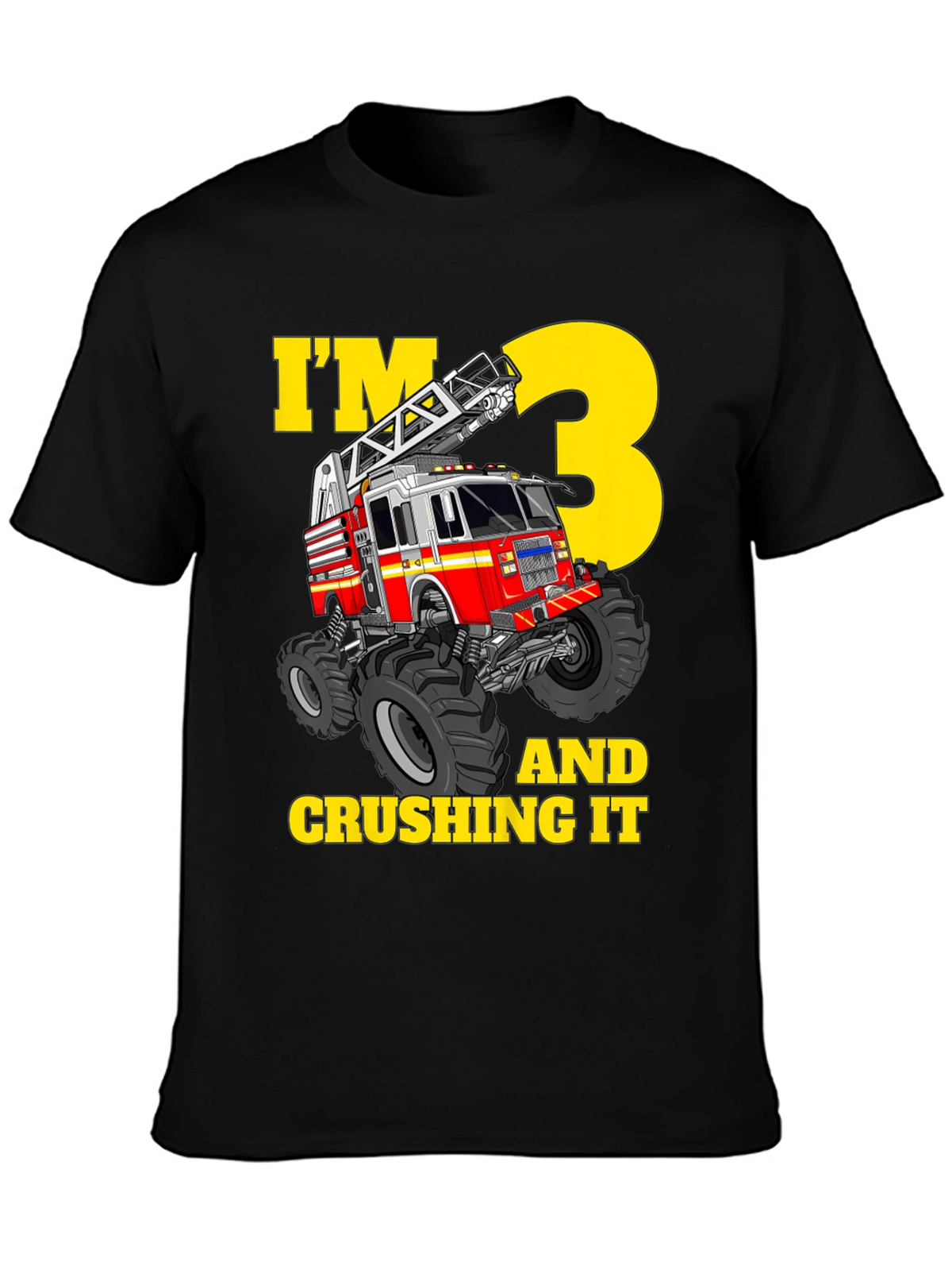 Fire Truck 3rd Birthday T-Shirt