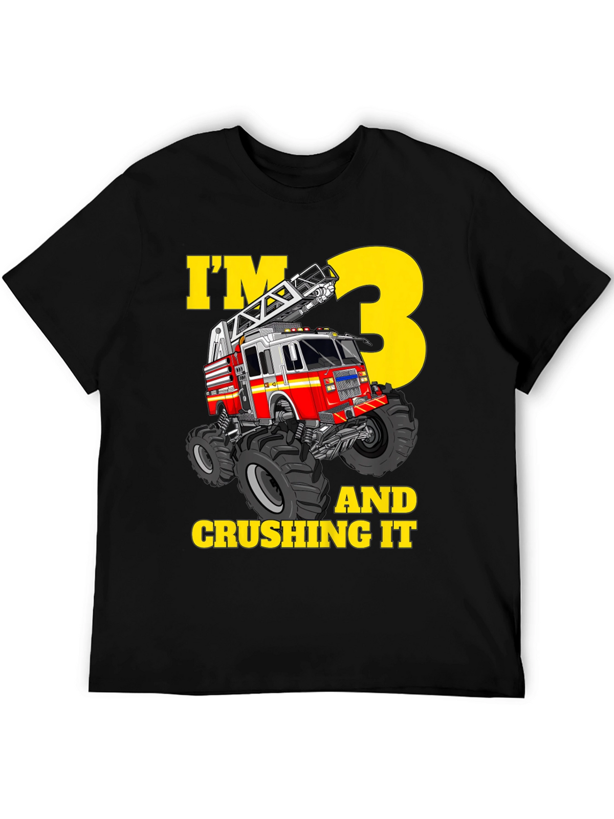 Fire Truck 3rd Birthday T-Shirt