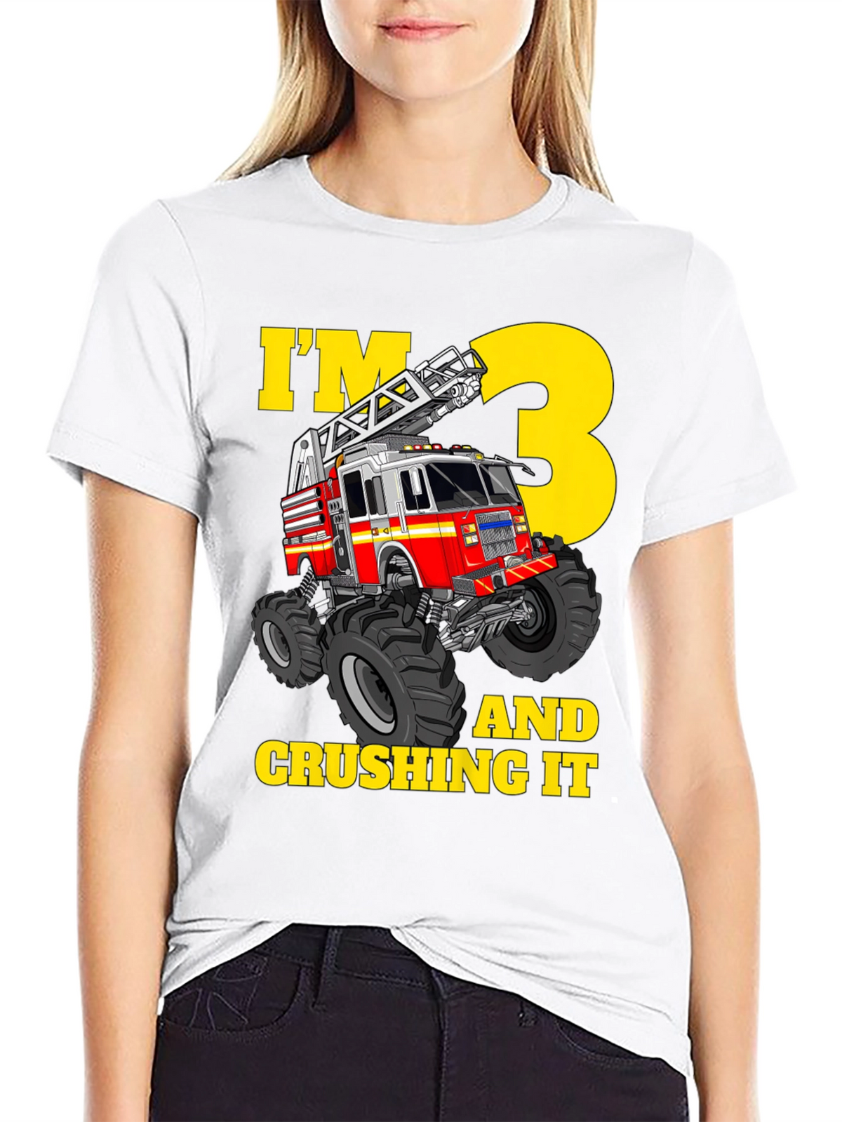 Fire Truck 3rd Birthday T-Shirt