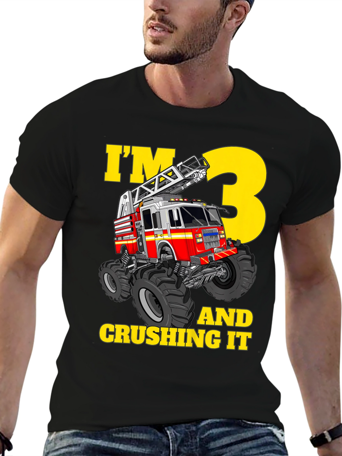 Fire Truck 3rd Birthday T-Shirt