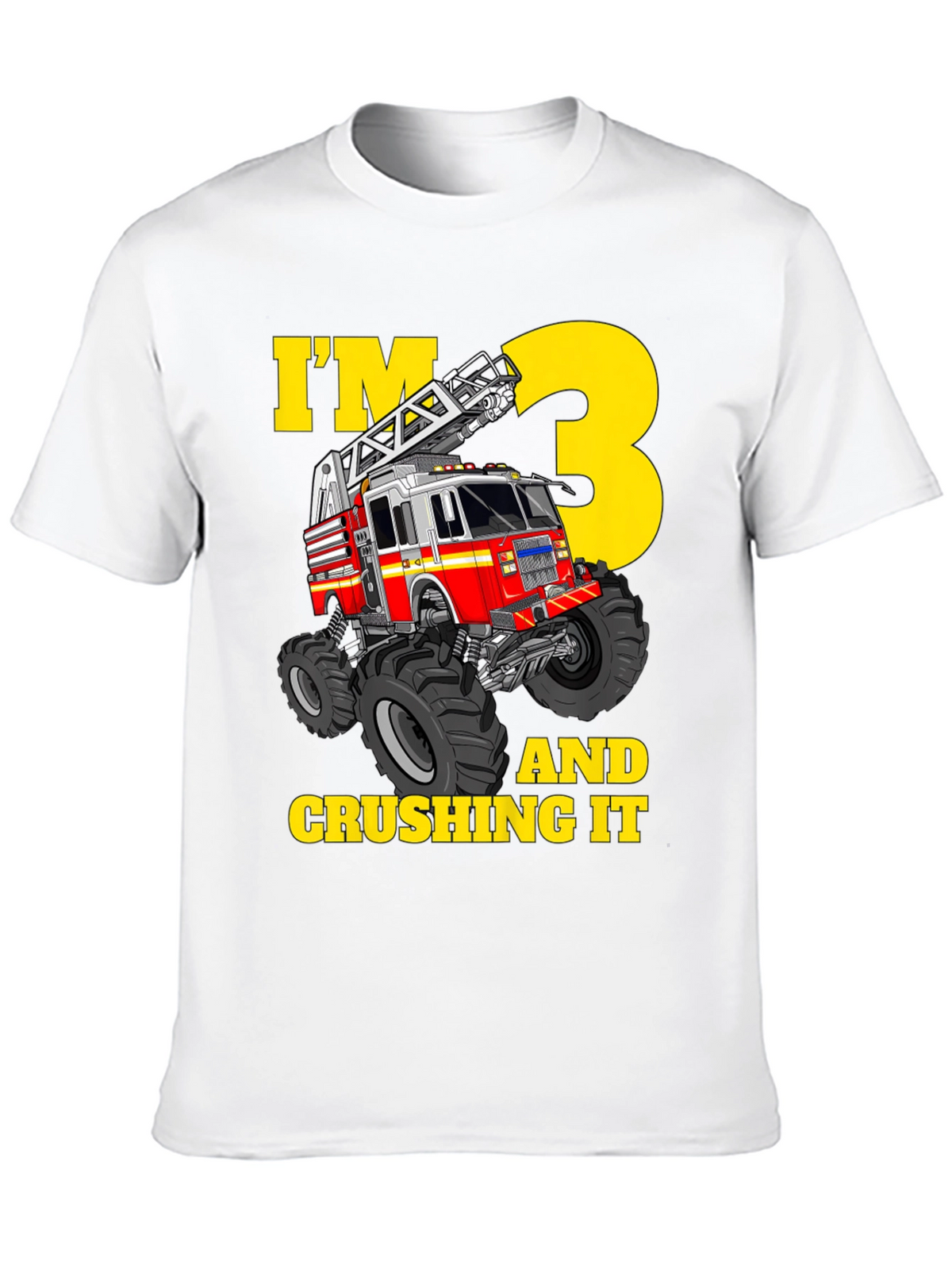 Fire Truck 3rd Birthday T-Shirt