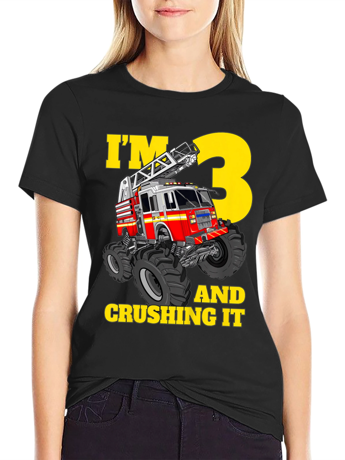 Fire Truck 3rd Birthday T-Shirt
