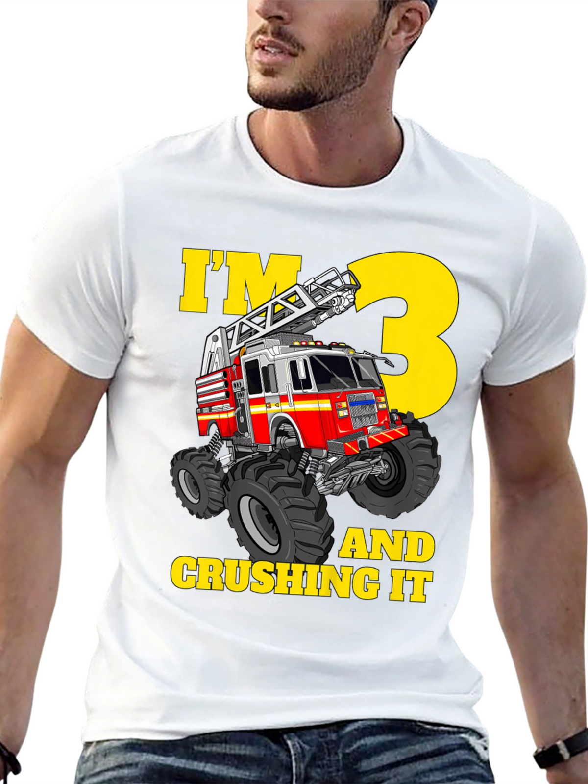 Fire Truck 3rd Birthday T-Shirt