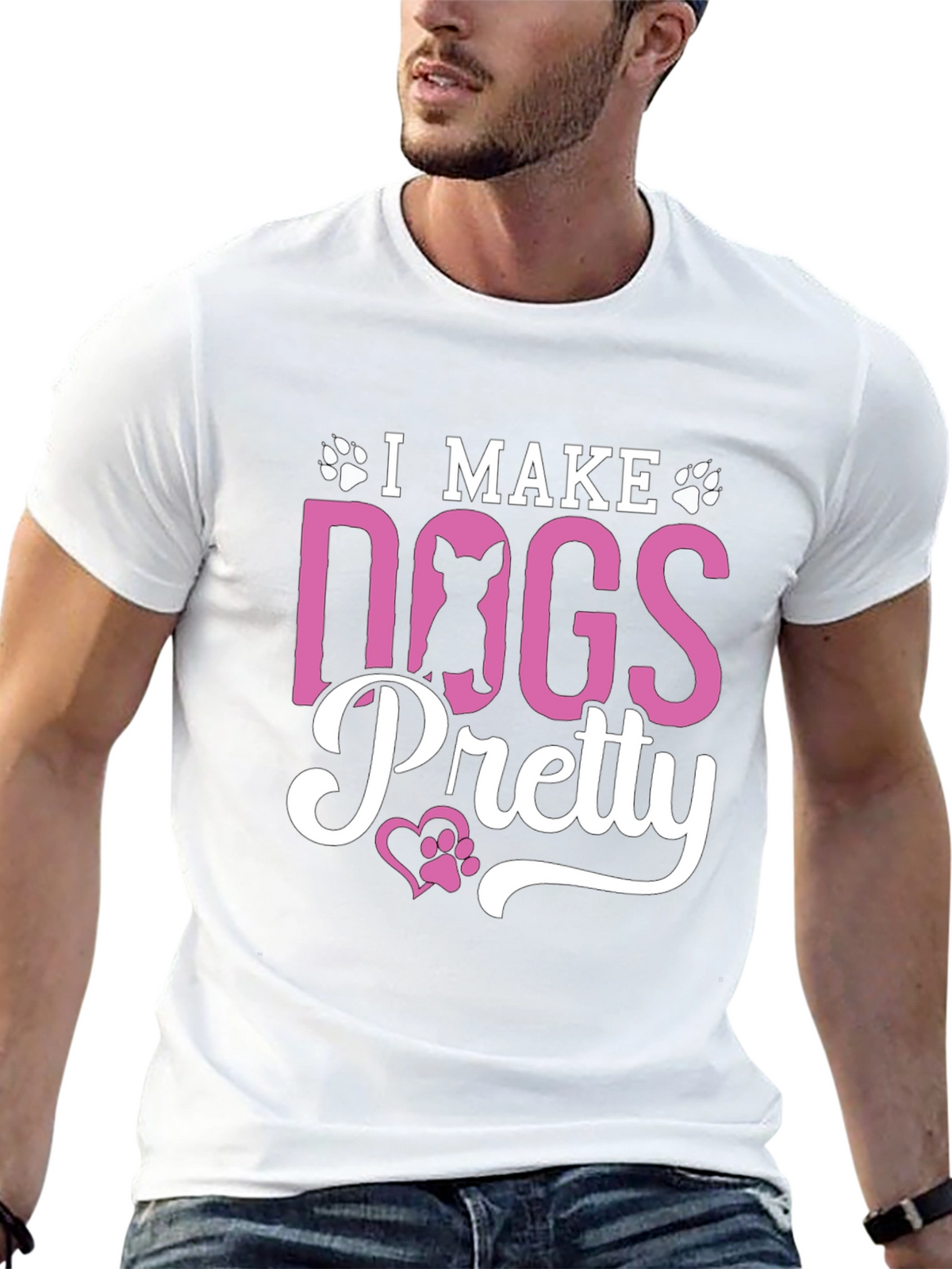 I Make Dogs Pretty Black T-Shirt