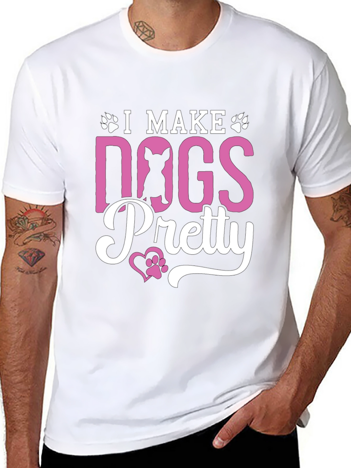 I Make Dogs Pretty Black T-Shirt