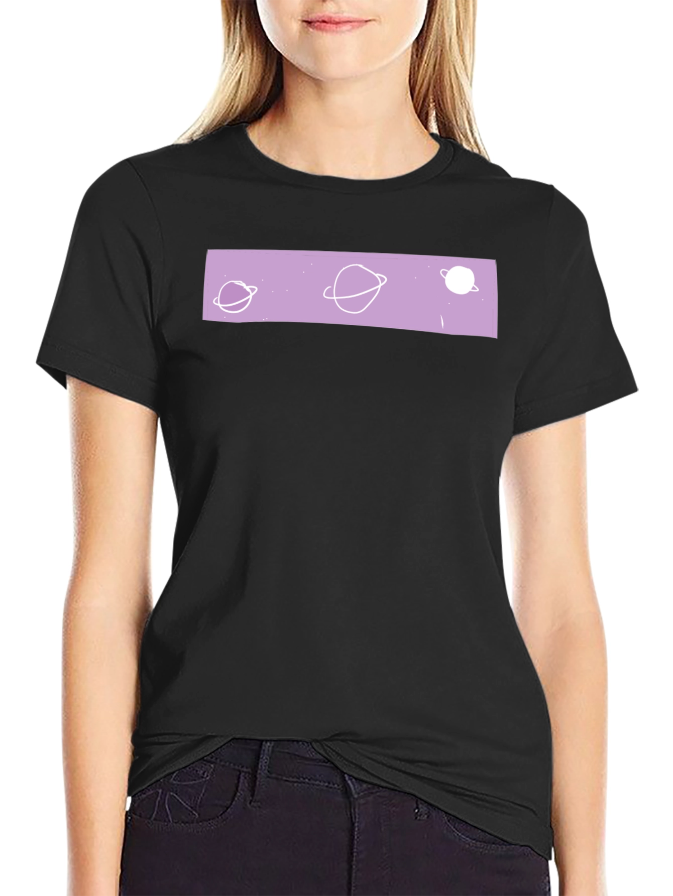 Cosmic Planet T-Shirt - Black