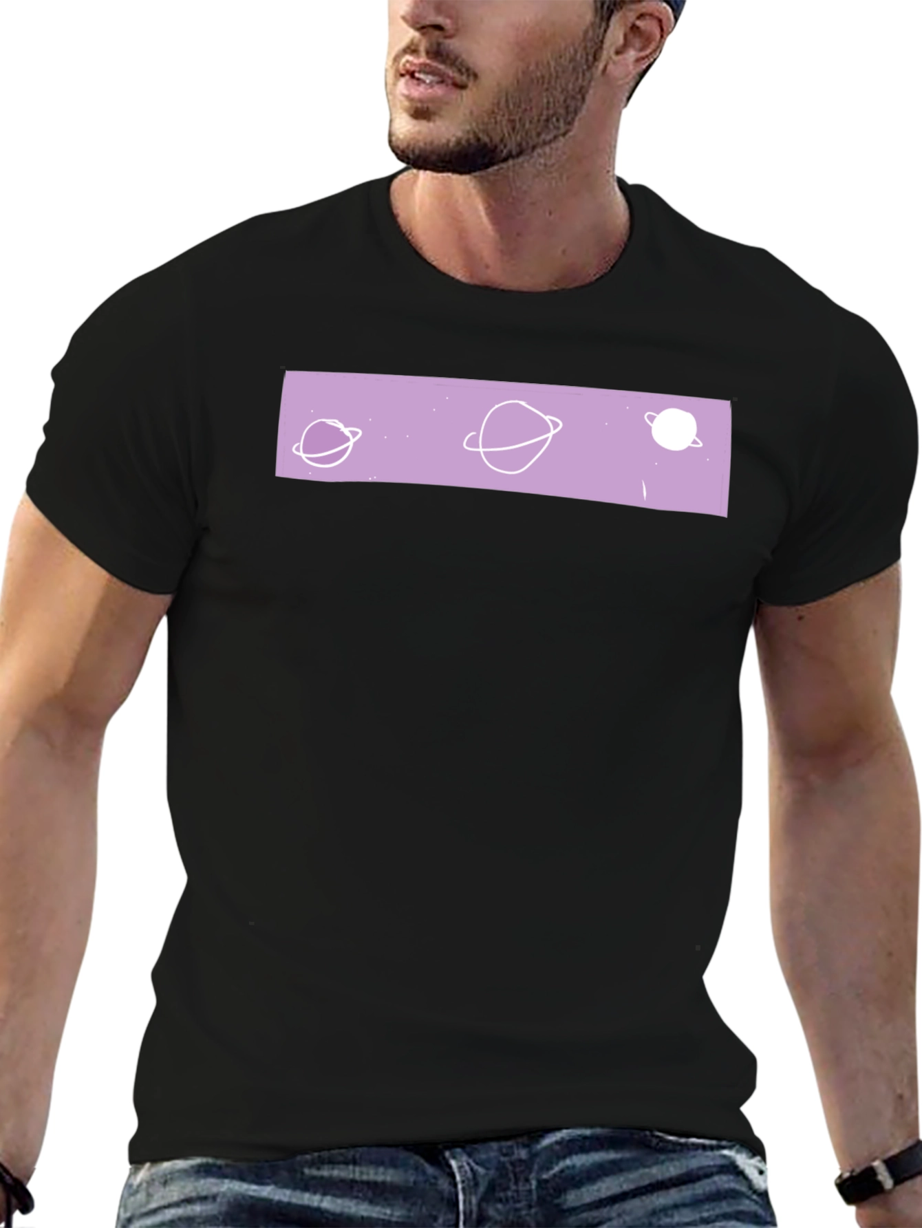 Cosmic Planet T-Shirt - Black