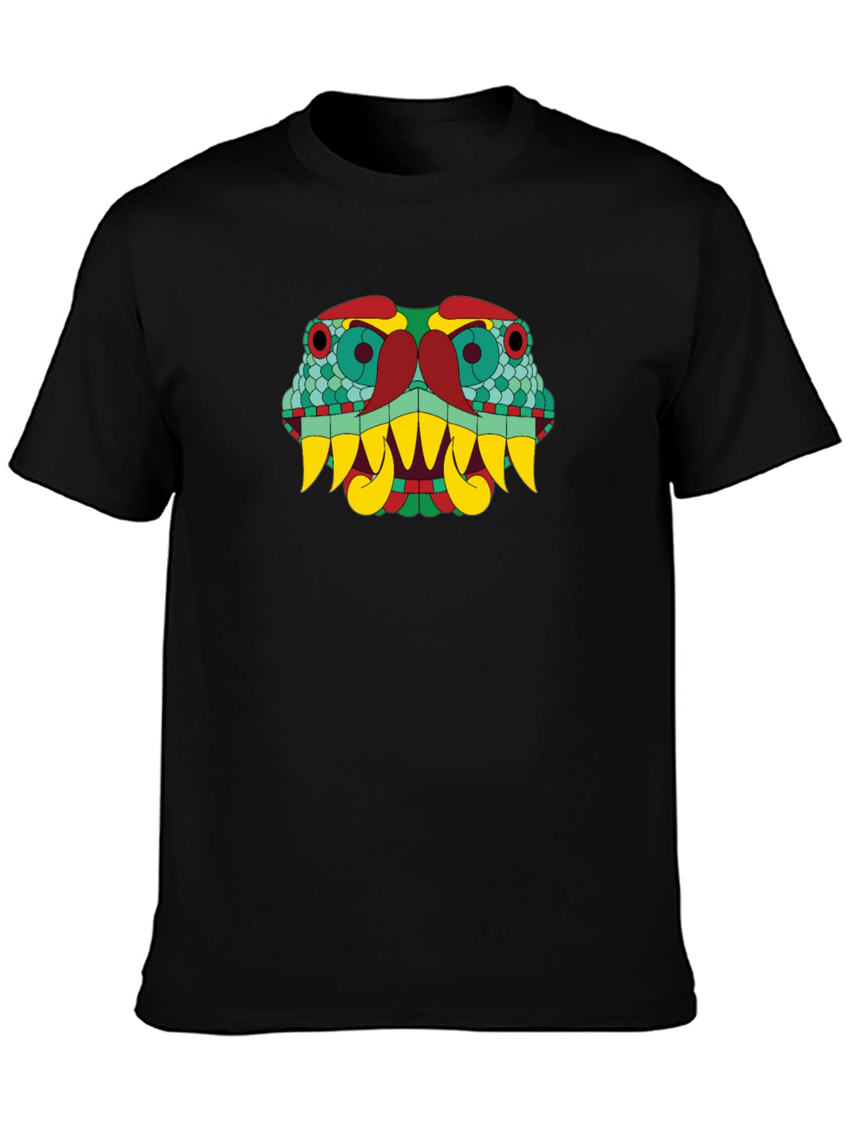 Aztec Serpent Graphic T-Shirt