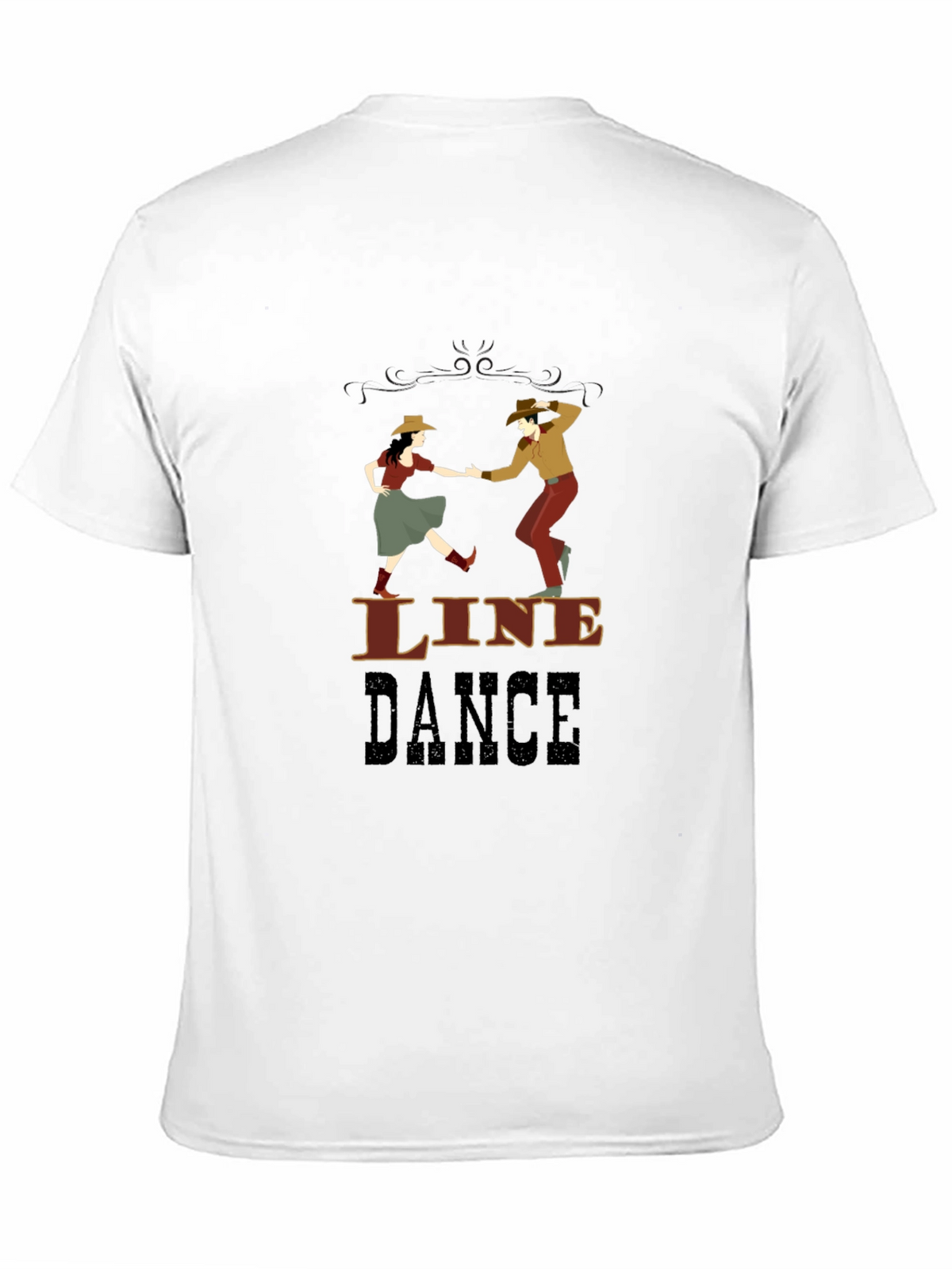 Line Dance Graphic T-Shirt - Western Style Dancing Tee
