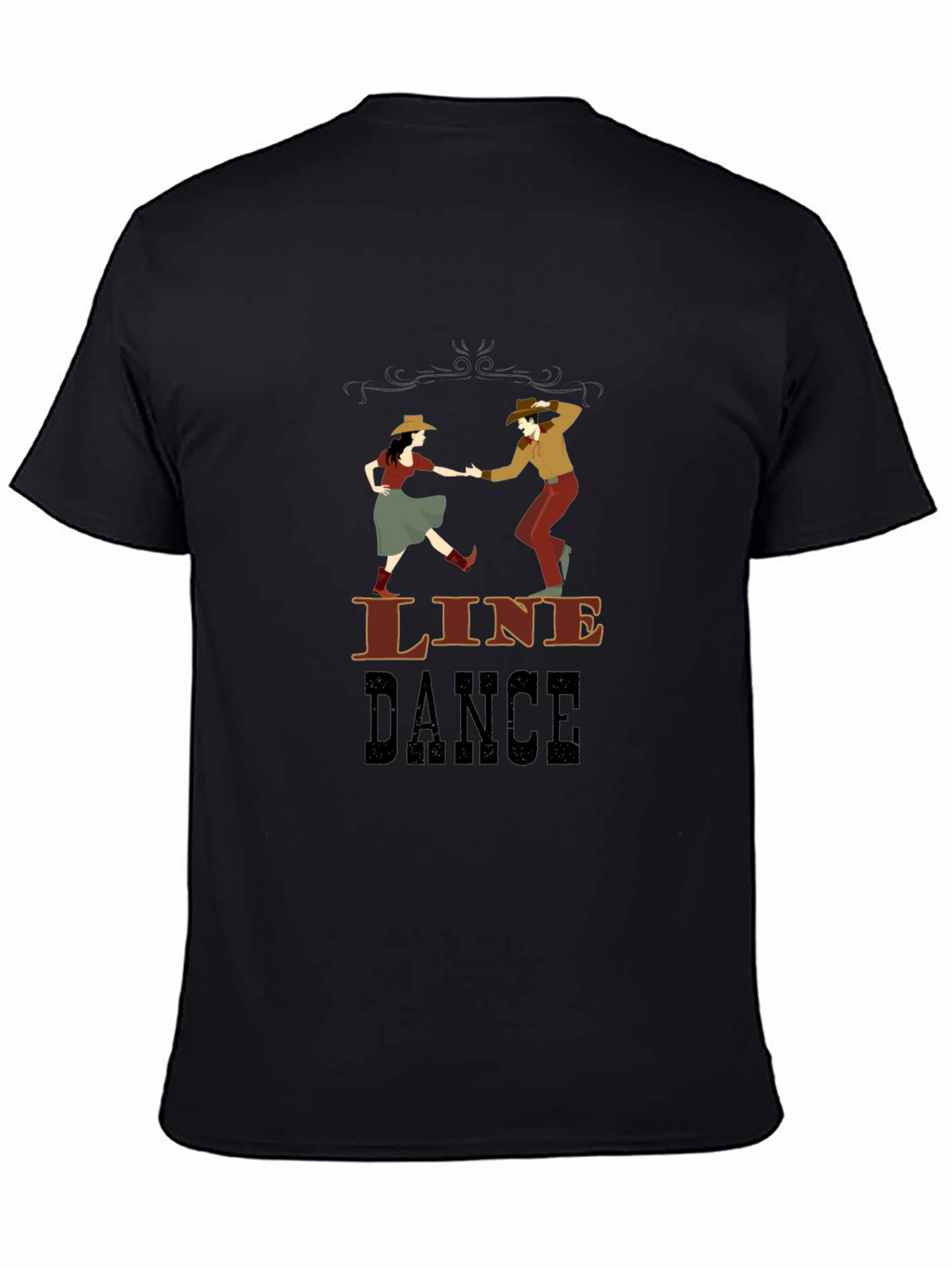 Line Dance Graphic T-Shirt - Western Style Dancing Tee